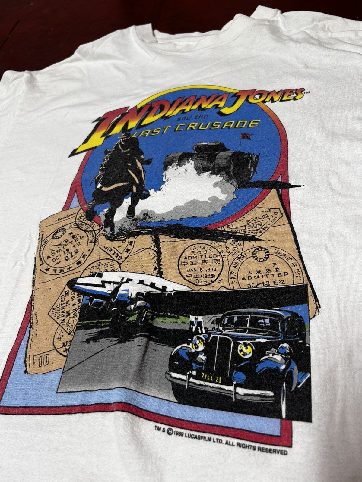 Hanes 1989 indiana jones tee Size US XL / EU 56 / 4 - 3 Thumbnail