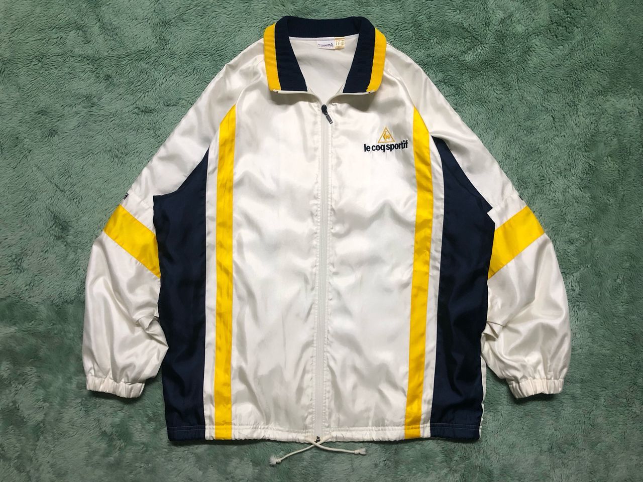 Le Coq Sportif VINTAGE 90s LE COQ SPORTIF SIDE TAPE WINDBREAKER JACKET Size US XL / EU 56 / 4 - 2 Thumbnail