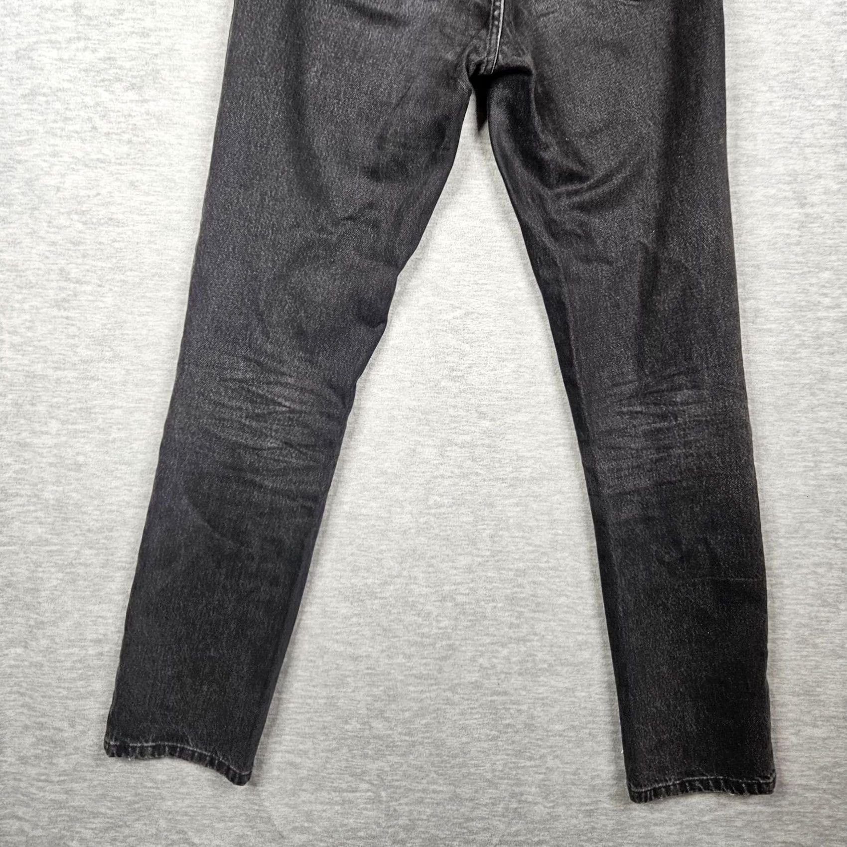 RE/DONE Re/Done Jeans Women’s Dark Wash Cotton 5-Pocket Straight Leg Size 2 Black Denim Vintage? No — Solid Brown? (No) Size 26" / US 2 / IT 38 - 6 Thumbnail