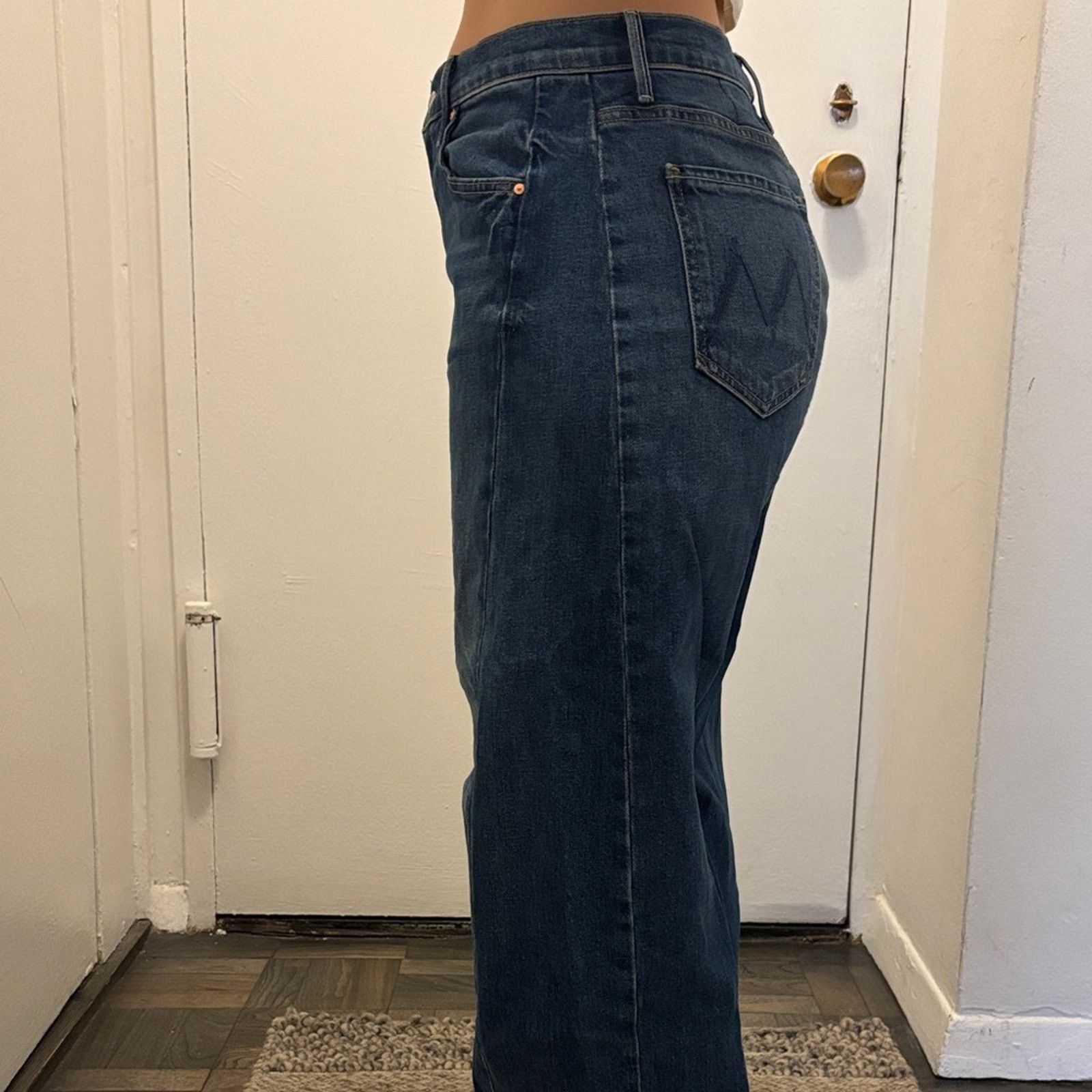 Other NWT MOTHER Indigo Wide-Leg Jeans Size 28 Size 28" / US 6 / IT 42 - 2 Thumbnail