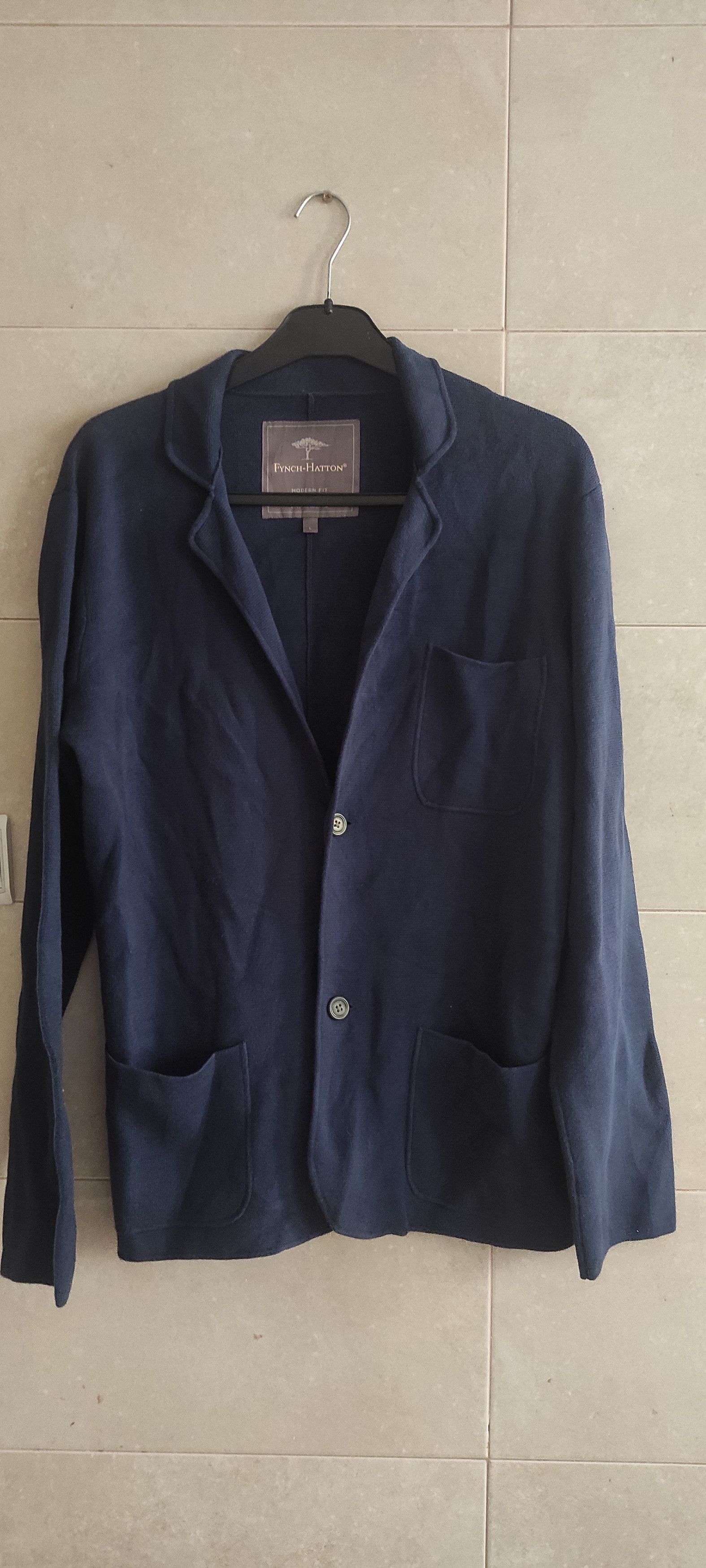 Other Fynch-Hatton Knit Buttons Blazer Like Vest in color Navy Size US L / EU 52-54 / 3 - 1 Thumbnail