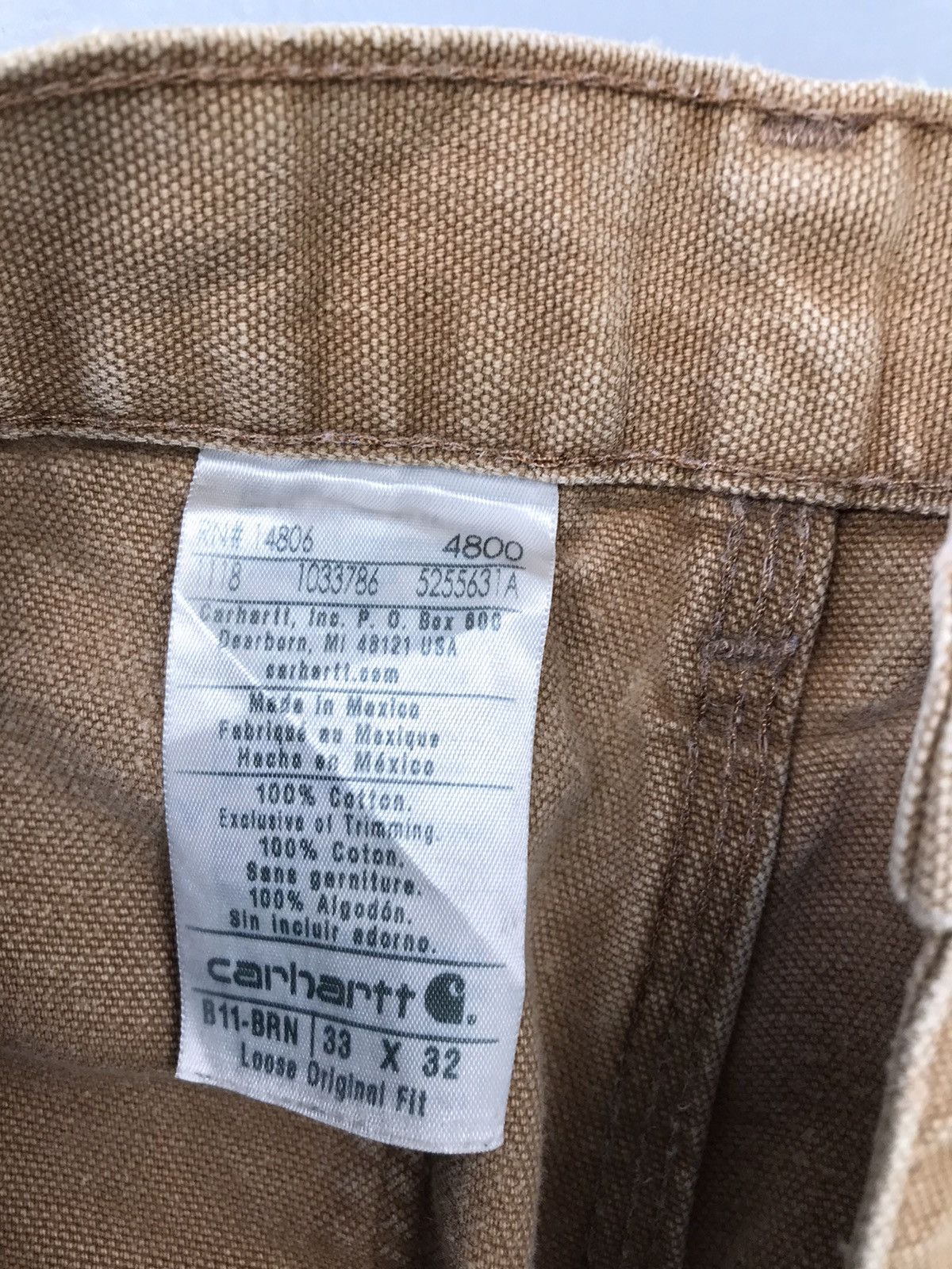 Carhartt Sun fade Vintage Carhartt B11 BRN carpenter denim Size US 34 / EU 50 - 7 Thumbnail