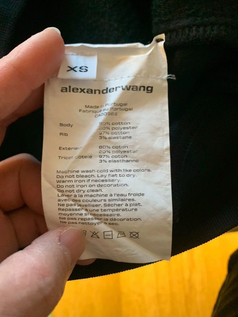 Alexander Wang Alexander Wang Classic Foam Logo Hoodie- Size XS / US 0-2 / IT 36-38 - 4 Thumbnail