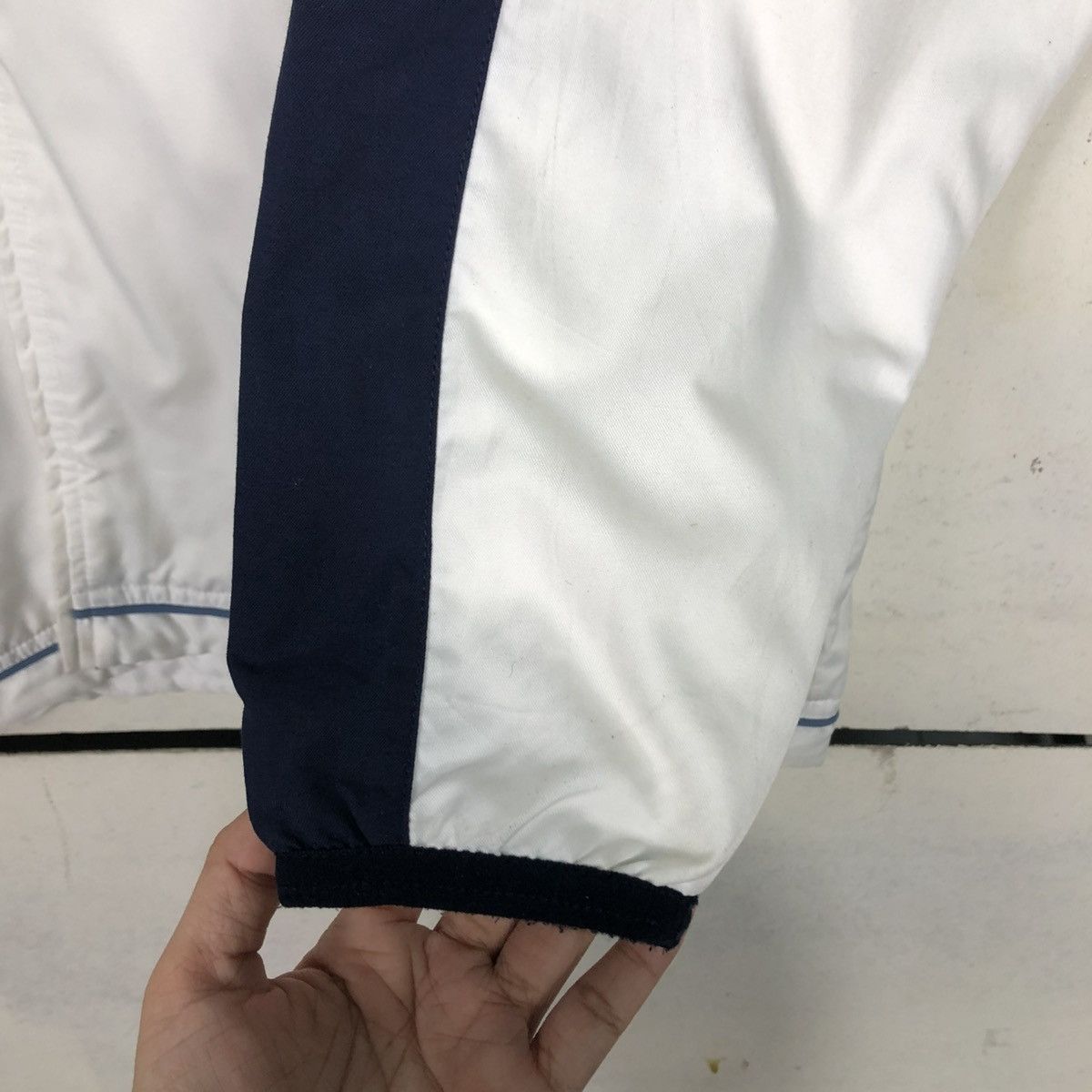 Nike 🔥VINTAGE ZIPPER JACKET NIKE COURT BACKHIT BIG LOGO TENNIS Size US L / EU 52-54 / 3 - 17 Thumbnail