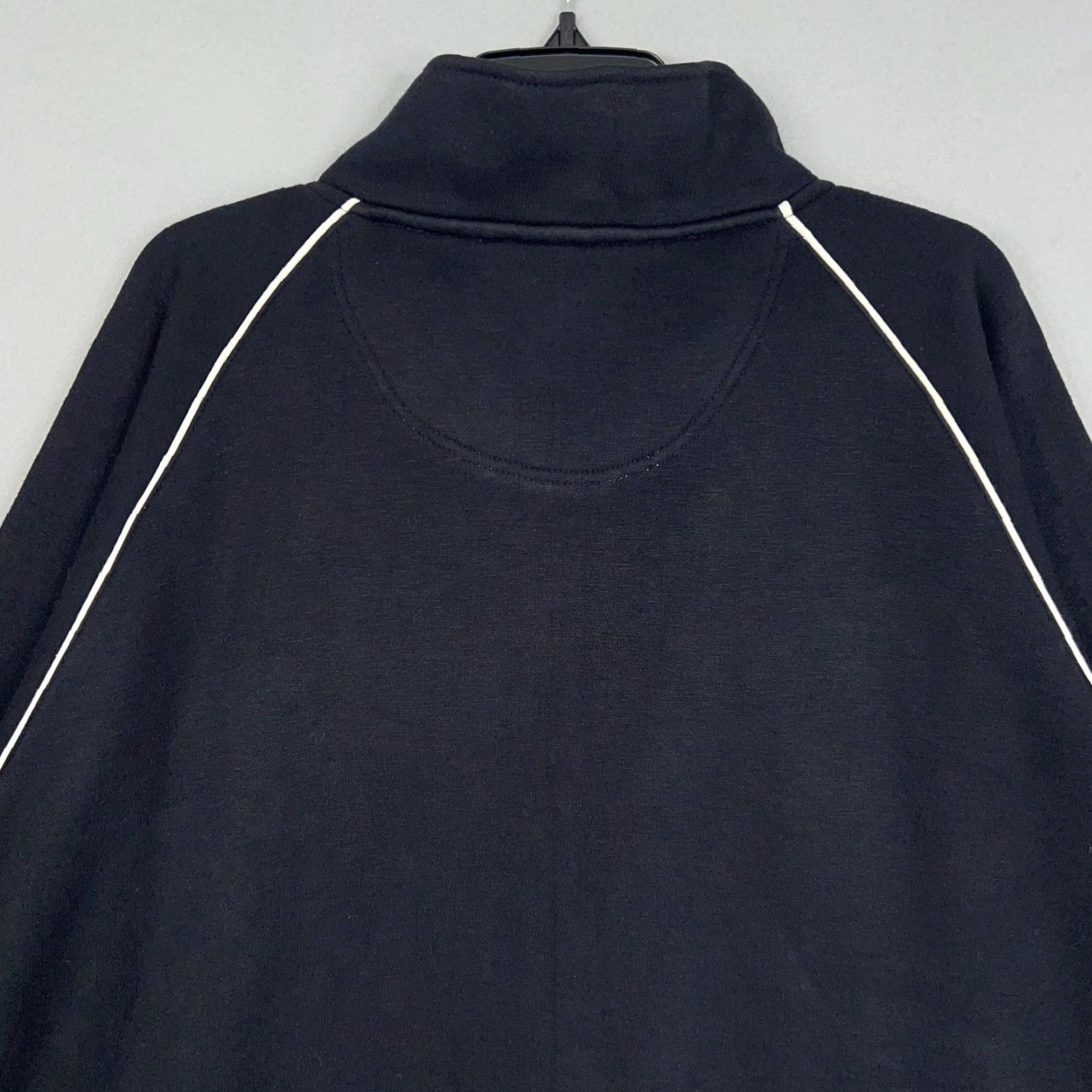 Vintage VINTAGE Koman Jacket Mens XL Black White Full Zip Track Striped Athletic Hip Hop Shirt Size US XL / EU 56 / 4 - 7 Thumbnail