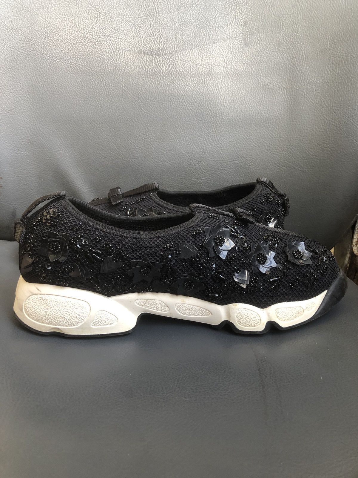 Dior Christian Dior Black Mesh Women’s Sneakers Size 38 Size US 8 / IT 38 - 5 Thumbnail