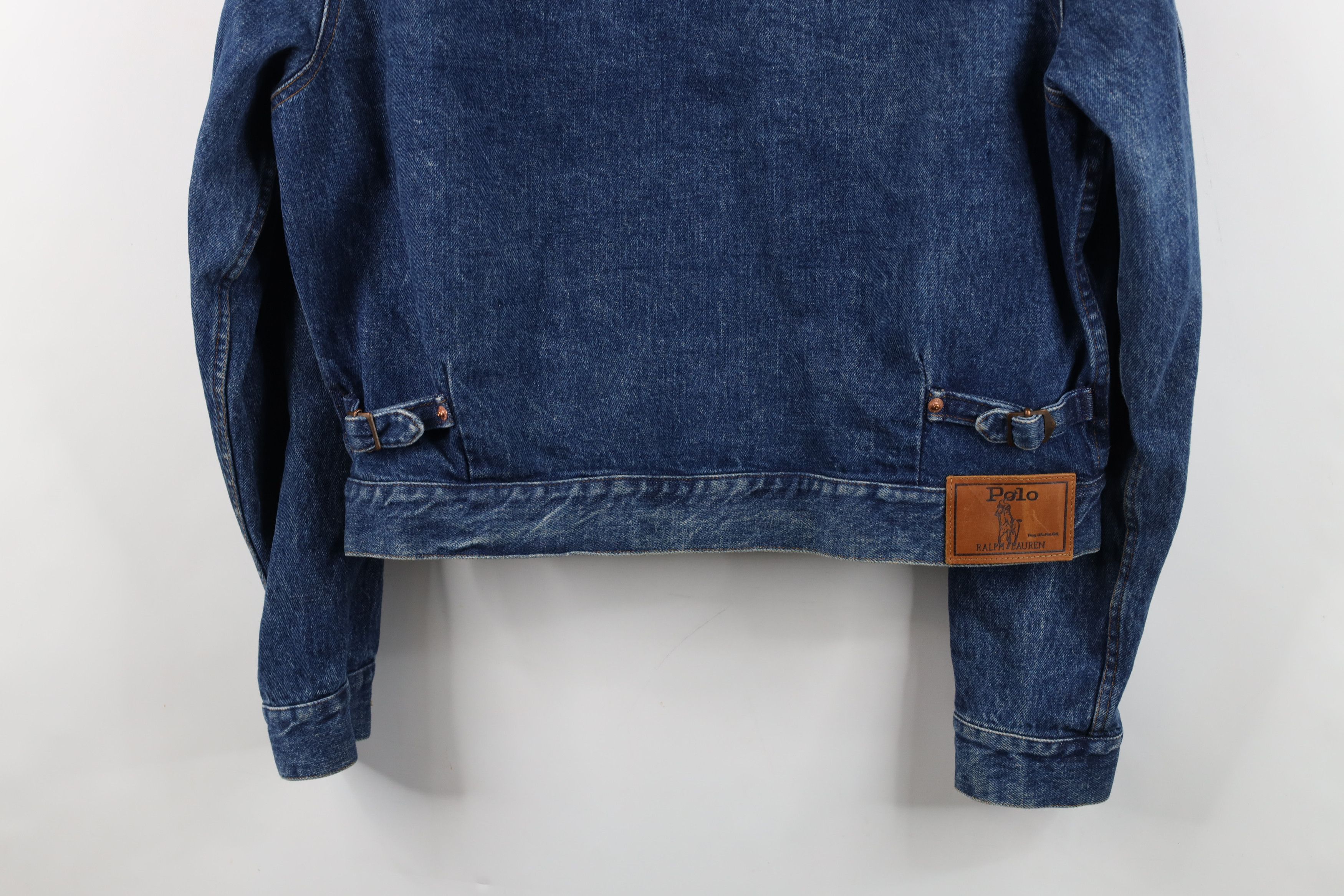 Ralph Lauren Vintage 70s 80s Ralph Lauren Denim Jean Trucker Jacket USA Size US XL / EU 56 / 4 - 15 Thumbnail