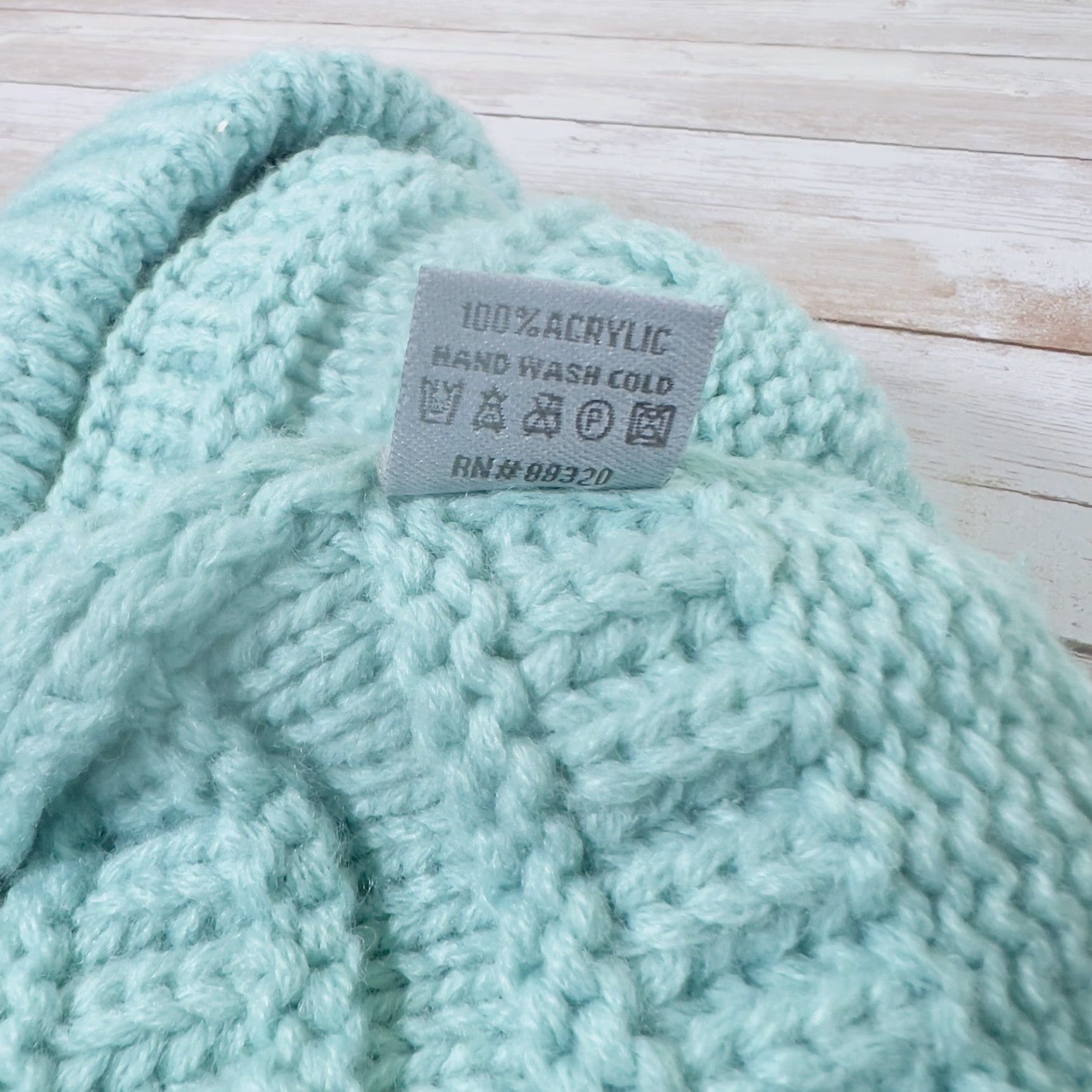 Vintage C.C Beanie Adults Unisex Knit Acrylic Fall Winter Solid Cable Stylish Warm One Size Mint Size ONE SIZE - 4 Thumbnail