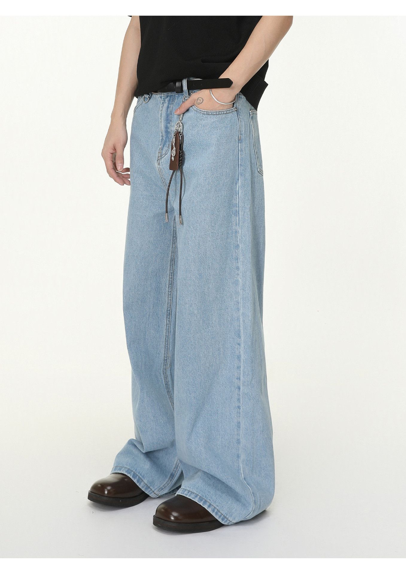 Japanese Brand Japanese retro straight distressed loose casual jeans Size US 32 / EU 48 - 3 Thumbnail