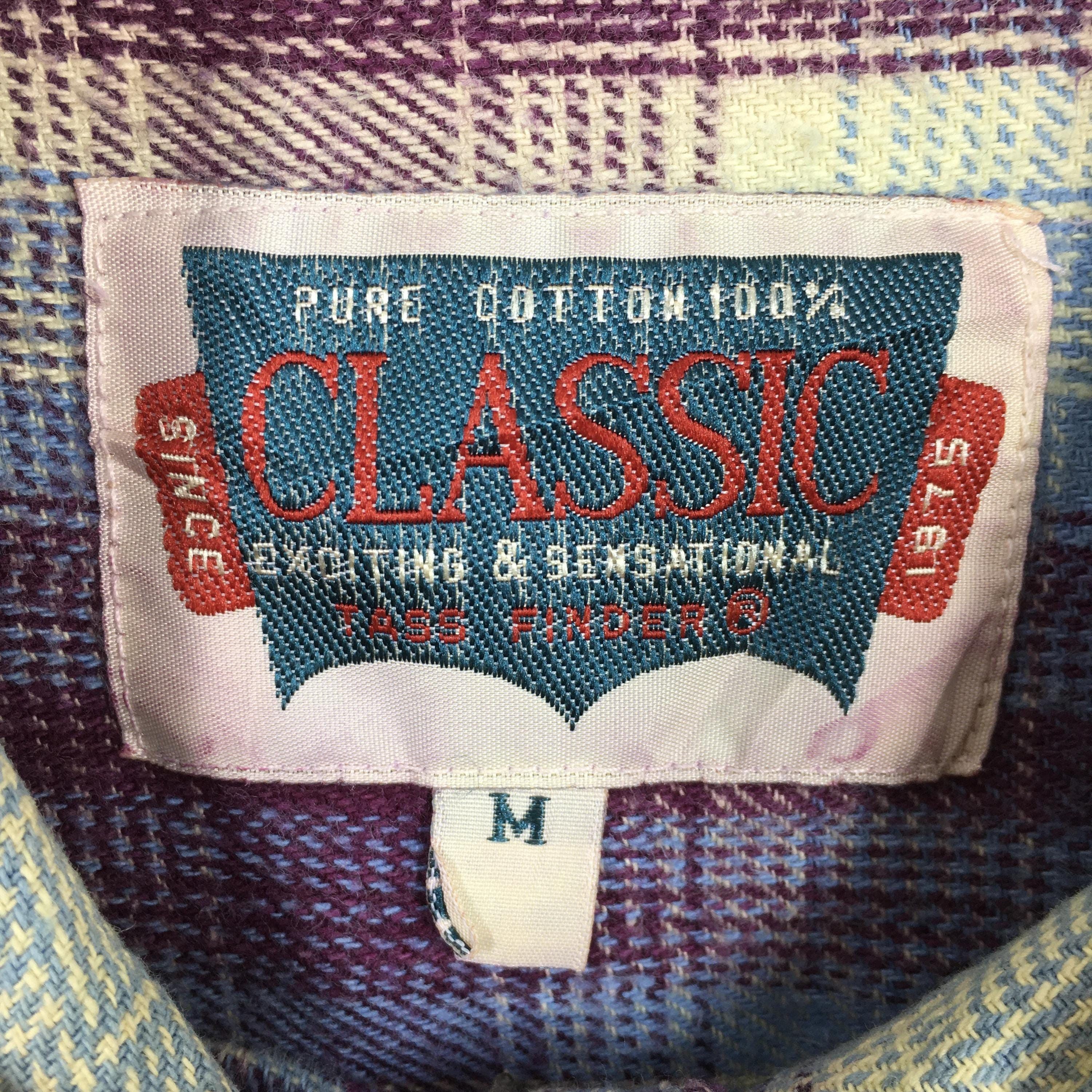 Flannel × Vintage 80s Plaid Shadow Tartan Checkered Flannel Shirt Medium Size US M / EU 48-50 / 2 - 5 Thumbnail