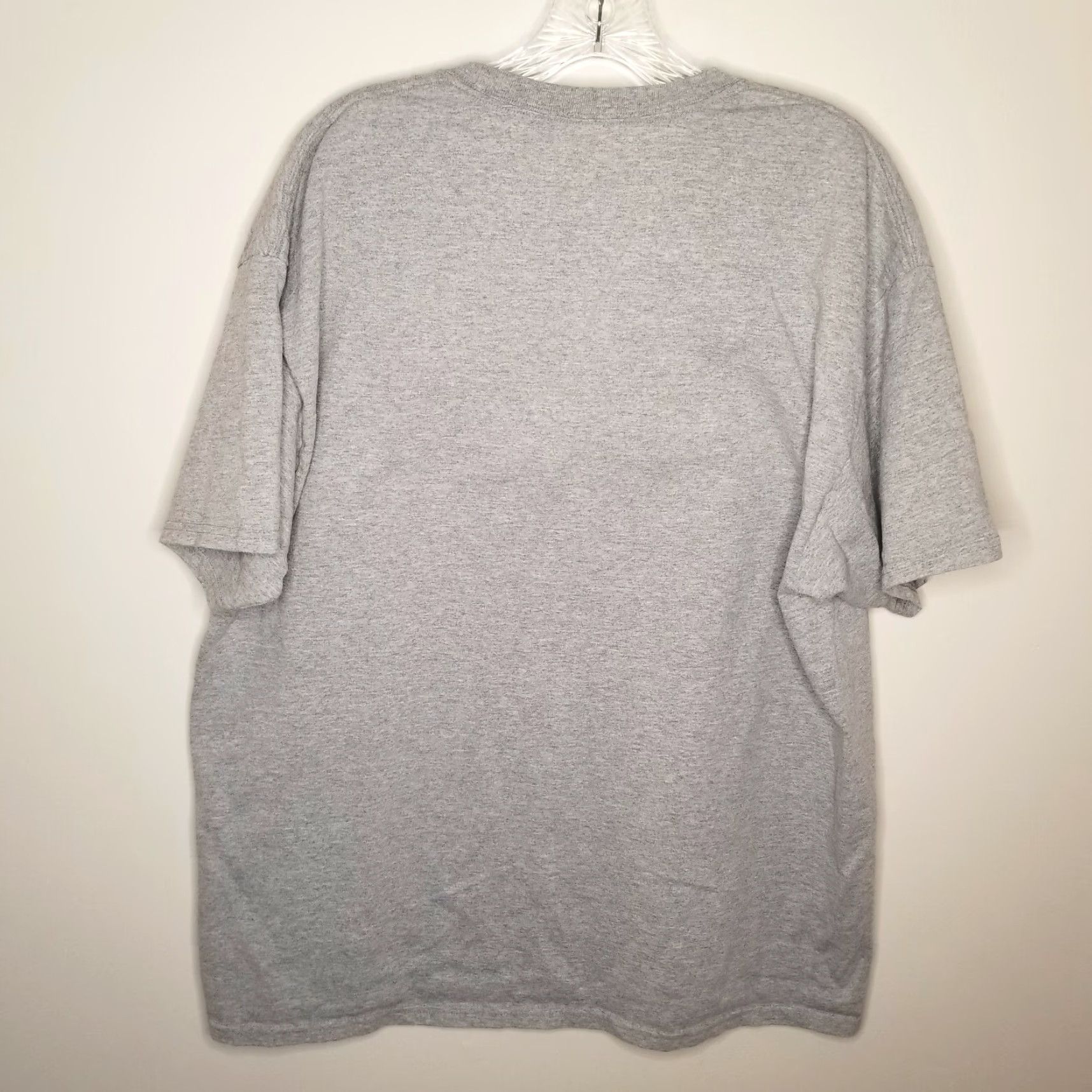 Hanes VINTAGE Hanes Men's T-Shirt XL Gray My Mustache Brings All The Girls To The Yard Mens Size US XL / EU 56 / 4 - 4 Thumbnail