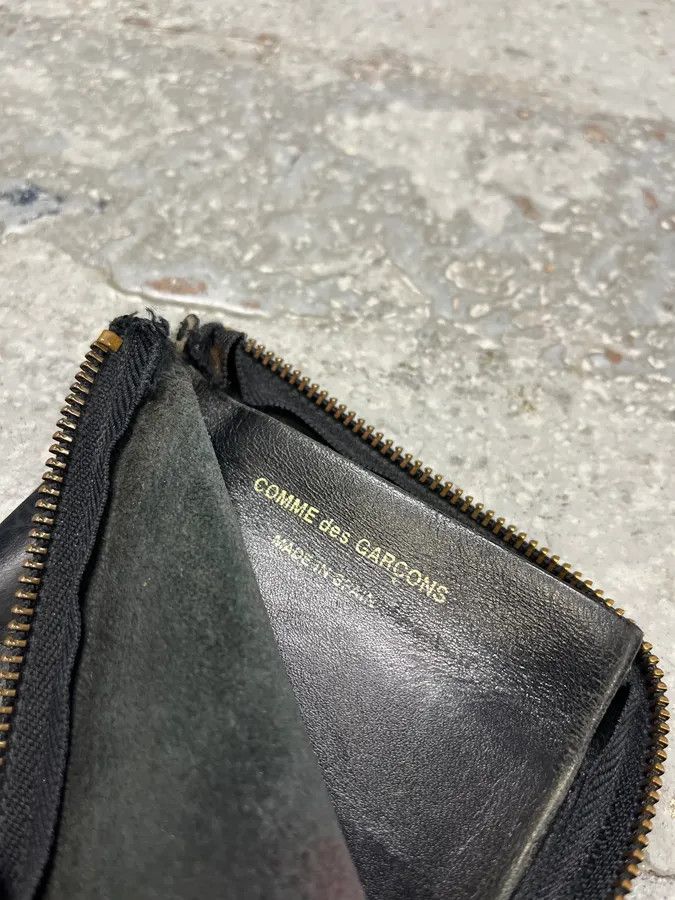 Comme des Garcons × Vintage Comme des Garçons Floral Black Leather Wallet Size ONE SIZE - 3 Thumbnail