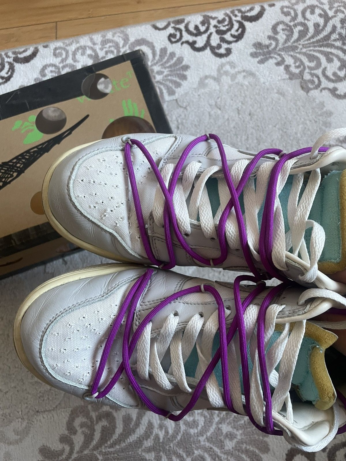 Nike × Off-White Dunk low x Off White LOT21 9us Size US 9 / EU 42 - 3 Thumbnail