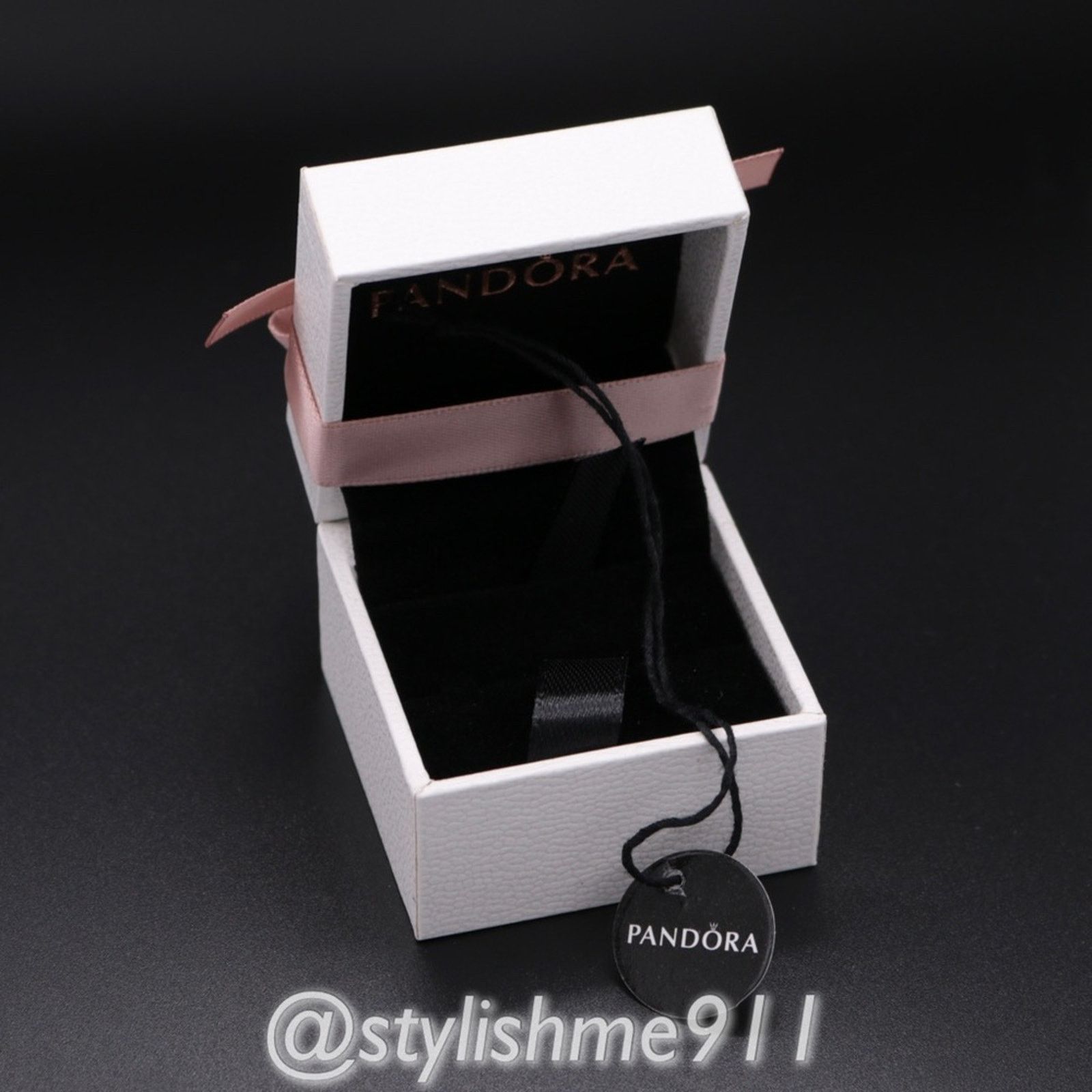 pandora Pandora Charm / Ring Gift Box with Pandora Tag and Bow Size ONE SIZE - 4 Thumbnail
