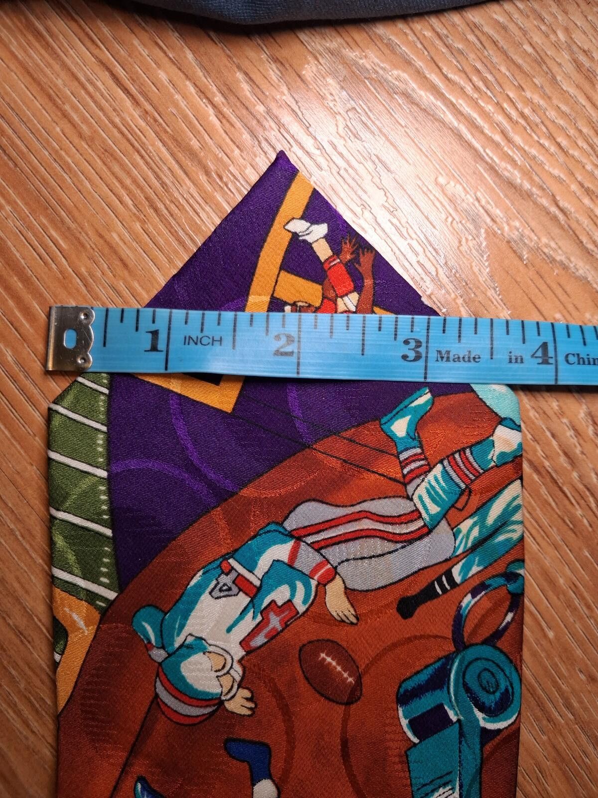 Nicole Miller VINTAGE 1991 Nicole Miller Silk Tie Handmade Korea Football Size ONE SIZE - 6 Thumbnail