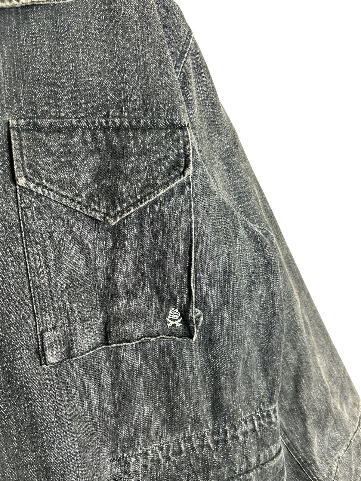 Swagger Vntage SWAGGER Denim Jacket Black Washed Japanese Streetwear Size US XL / EU 56 / 4 - 8 Thumbnail