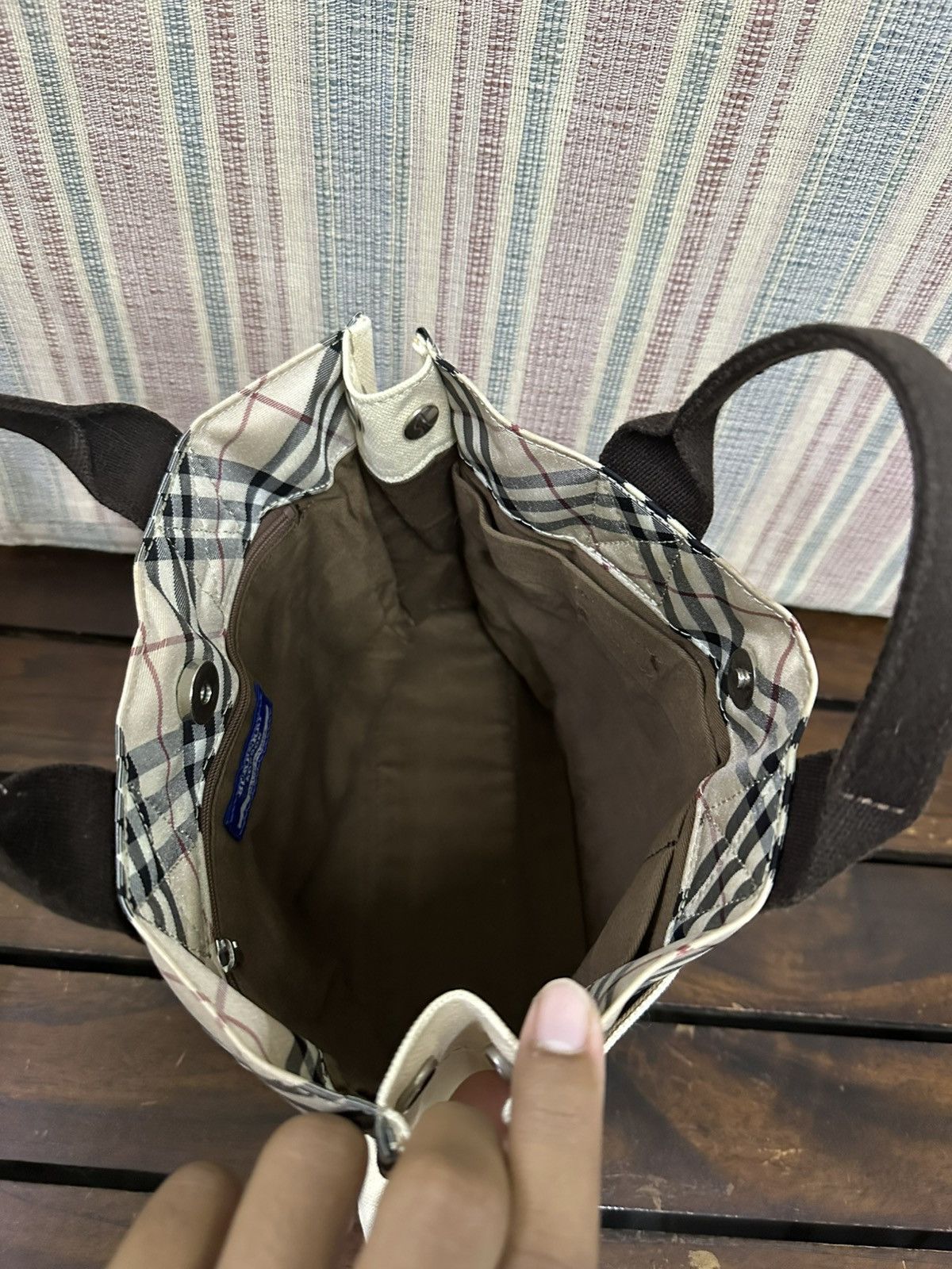 Burberry Burberry Blue Label Mini Tote Bag Size ONE SIZE - 9 Thumbnail