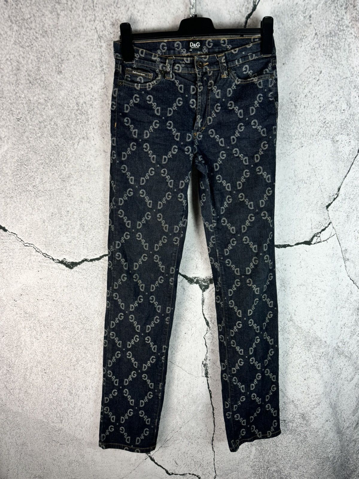 Dolce & Gabbana RARE! Dolce & Gabbana D&G Monogram Denim Jeans Size US 28 / EU 44 - 2 Thumbnail