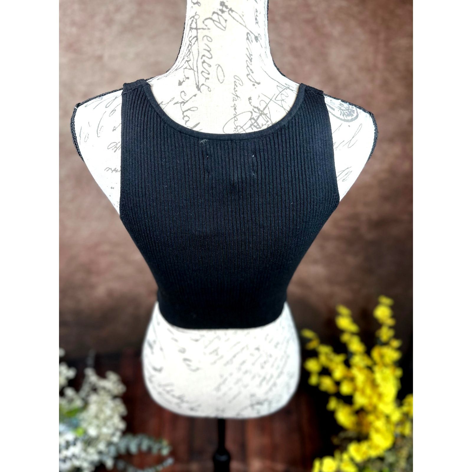 Other Lita by Ciara True Rib Crop Top - Black - size M Size M / US 6-8 / IT 42-44 - 7 Thumbnail