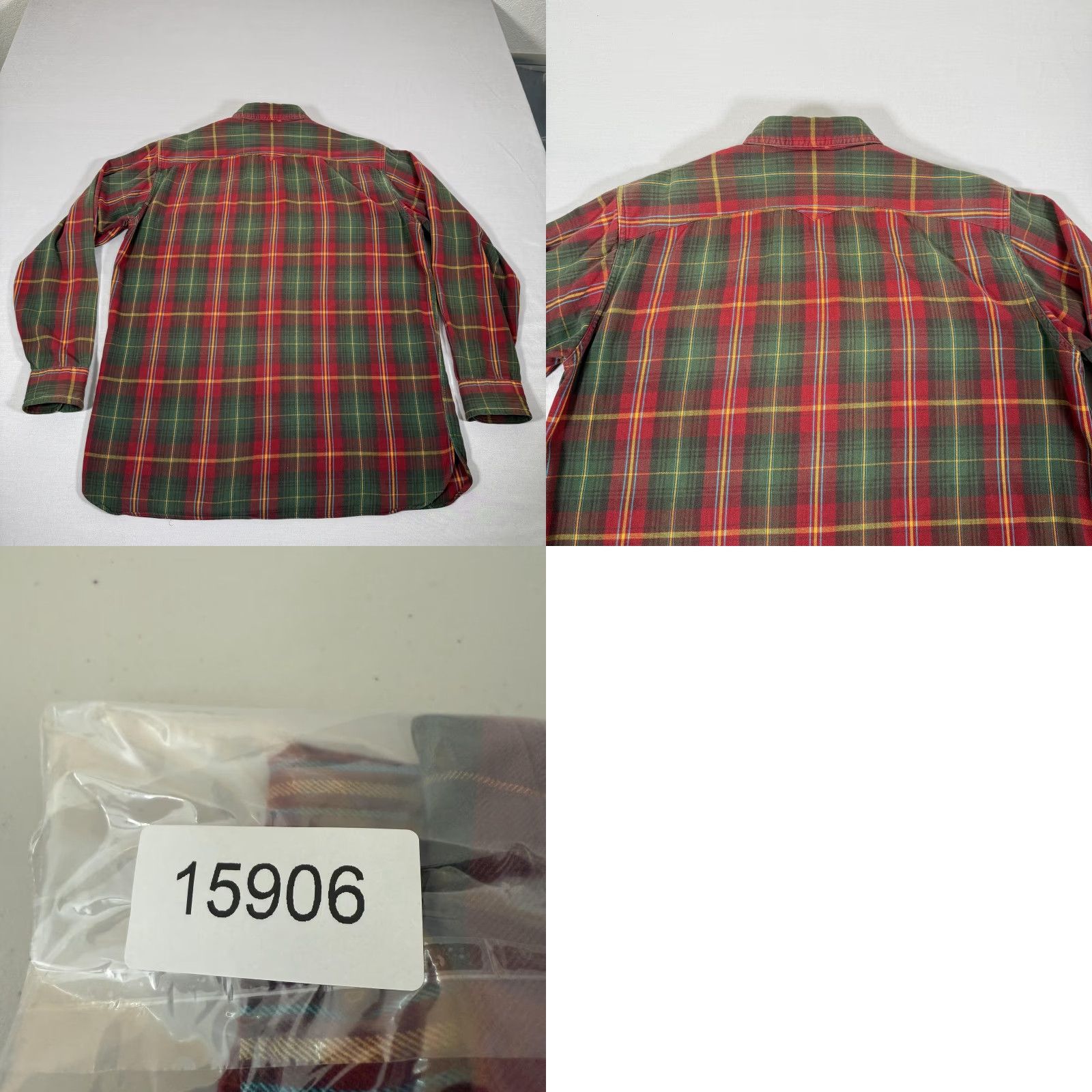 Polo Ralph Lauren VINTAGE Polo Ralph Lauren Shirt Mens M Plaid Flannel Button-Up Chin Strap Size US M / EU 48-50 / 2 - 8 Thumbnail