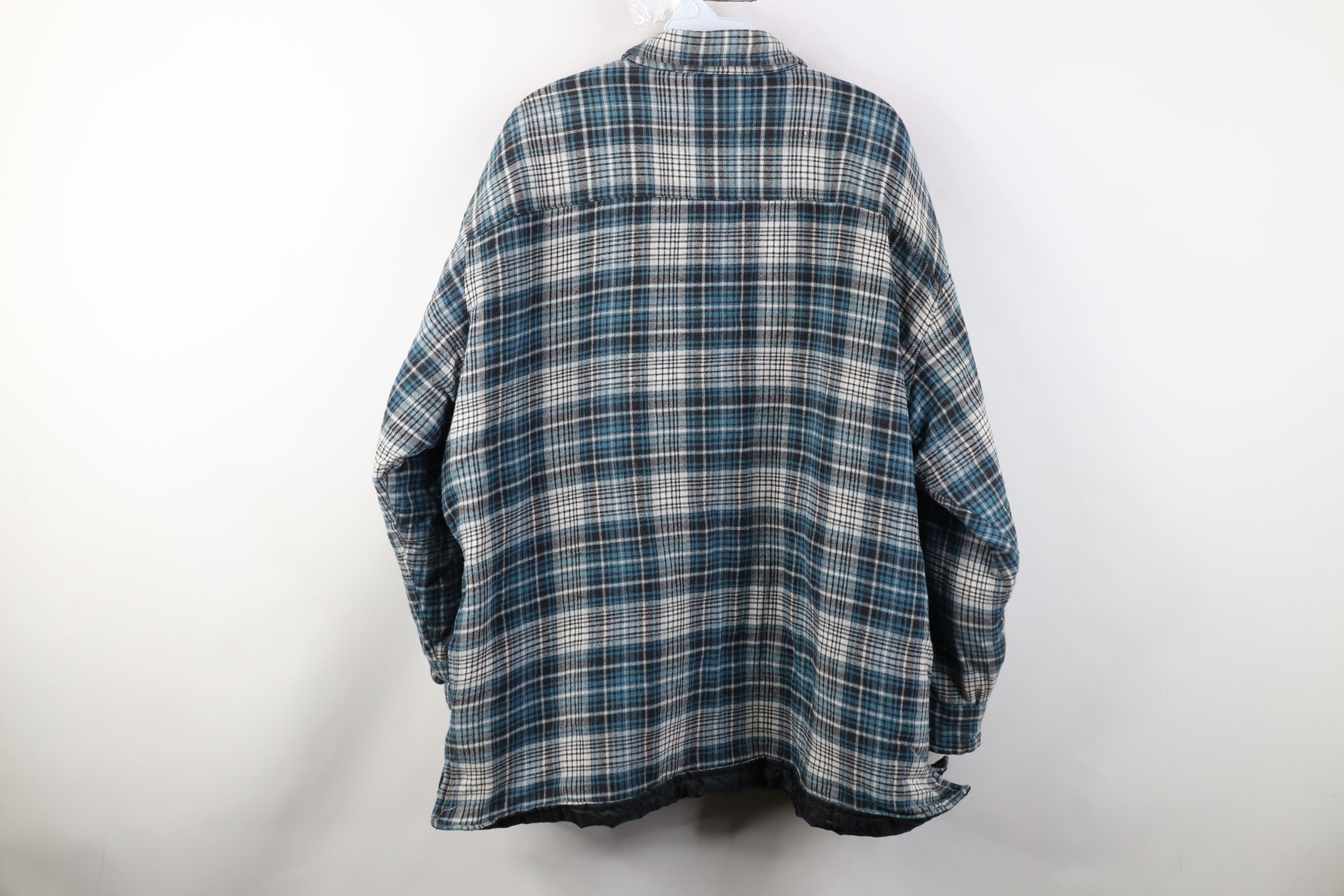 Vintage Vintage 90s Streetwear Flannel Button Shirt Jacket Plaid Size US XXL / EU 58 / 5 - 13 Thumbnail
