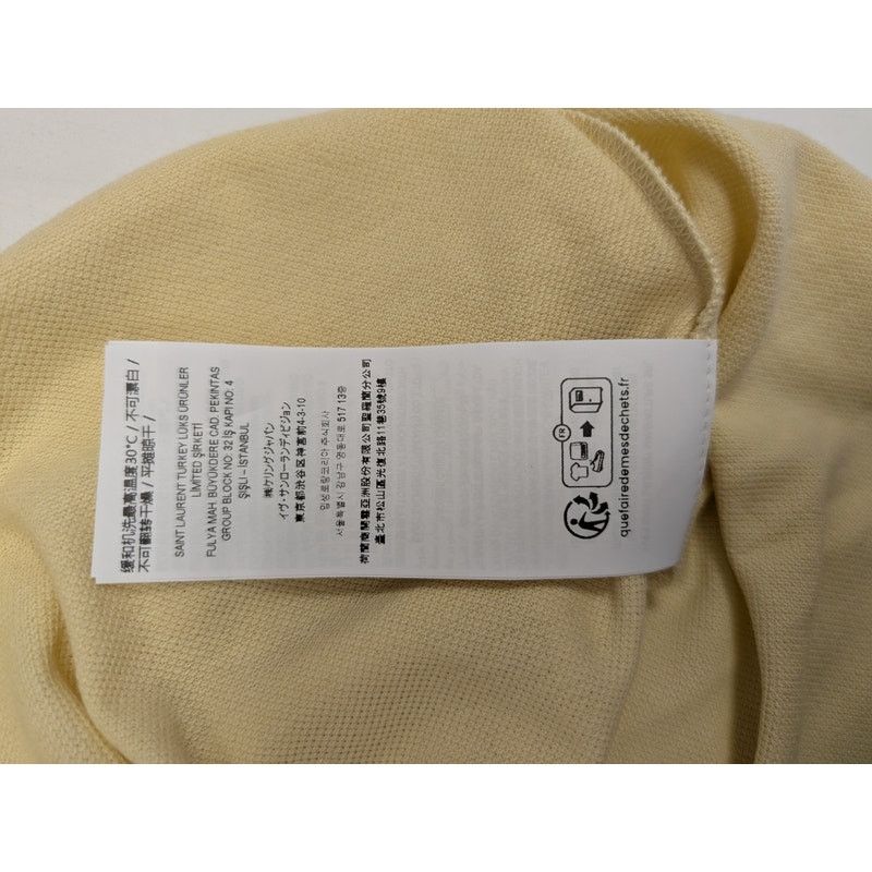Saint Laurent Paris o1rshd1 Polo Sans Manches Broderie Vest in Cream Size US XL / EU 56 / 4 - 15 Thumbnail