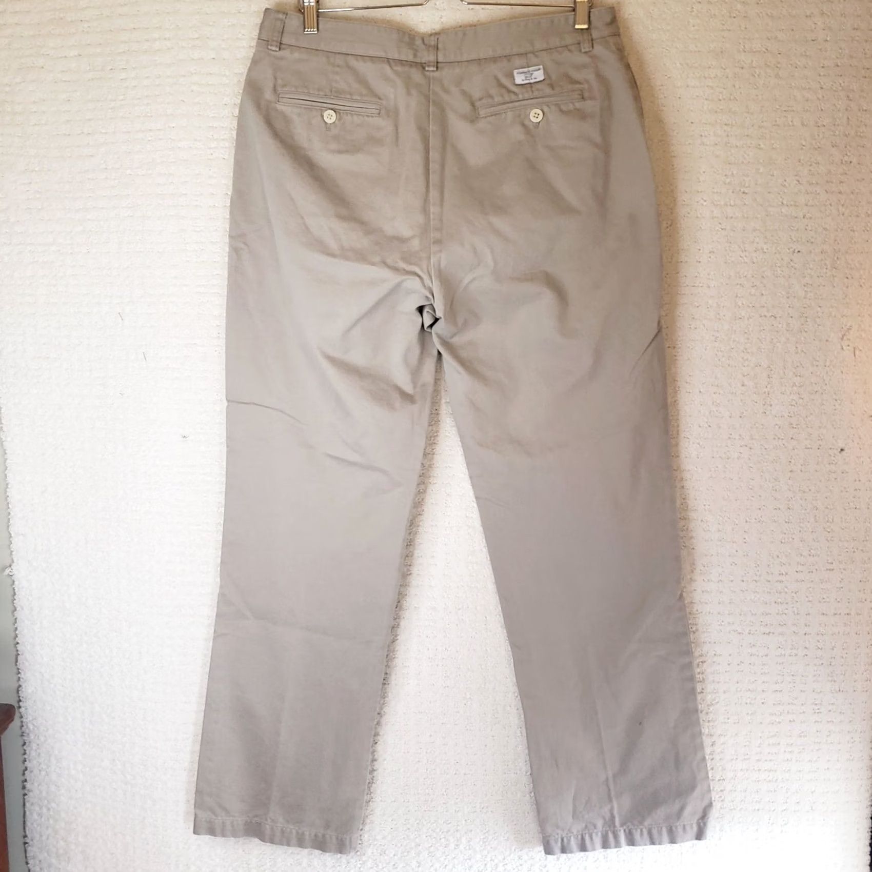 Vineyard Vines Vineyard Vines Club Pants Mens 34W x 32L Khaki Cotton Twill Preppy Regular Fit Chino Pants Size US 34 / EU 50 - 6 Thumbnail