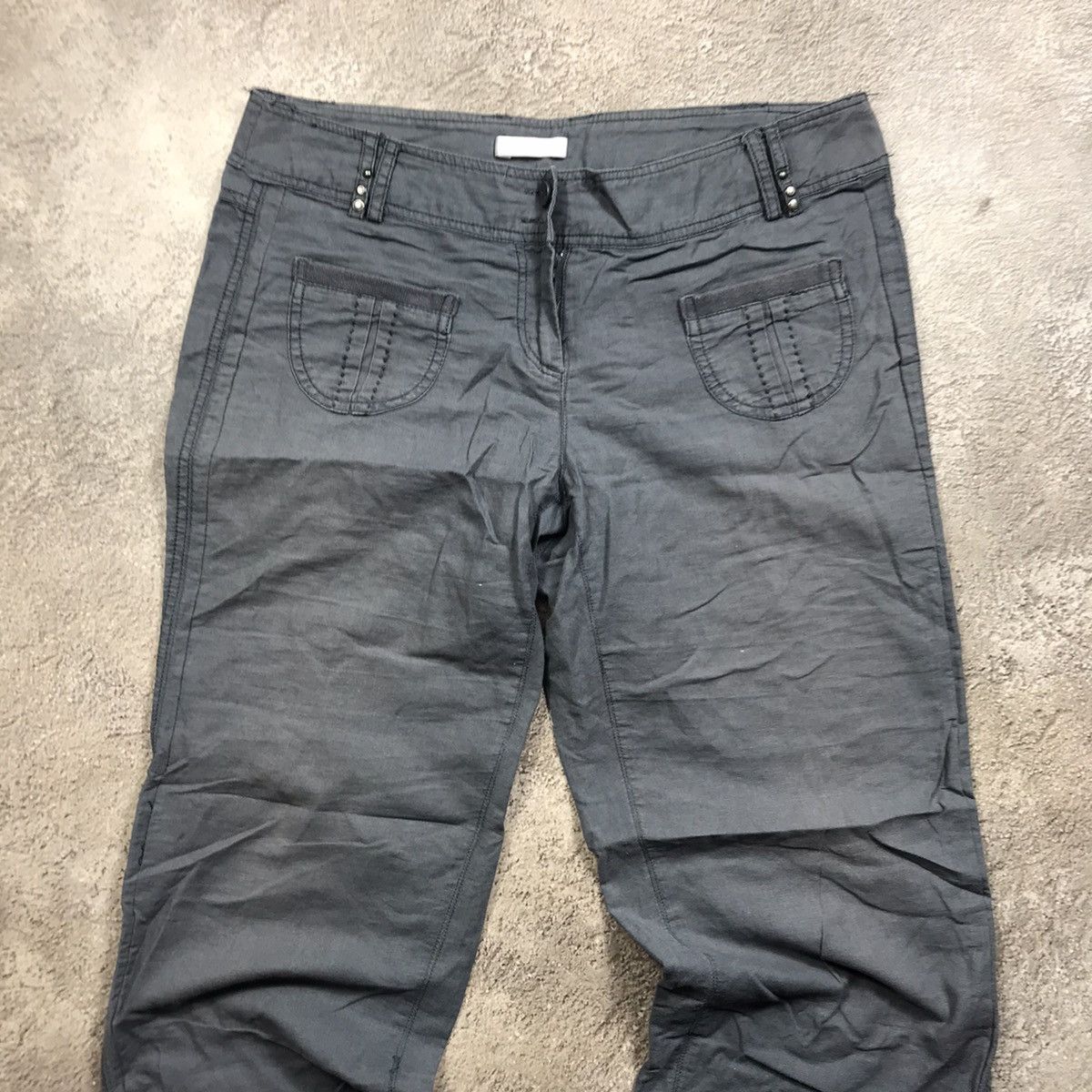 Vintage Y2K Baggy Distressed Cargo Pants Techwear Tactical Logo 32 Size 32" / US 10 / IT 46 - 3 Thumbnail