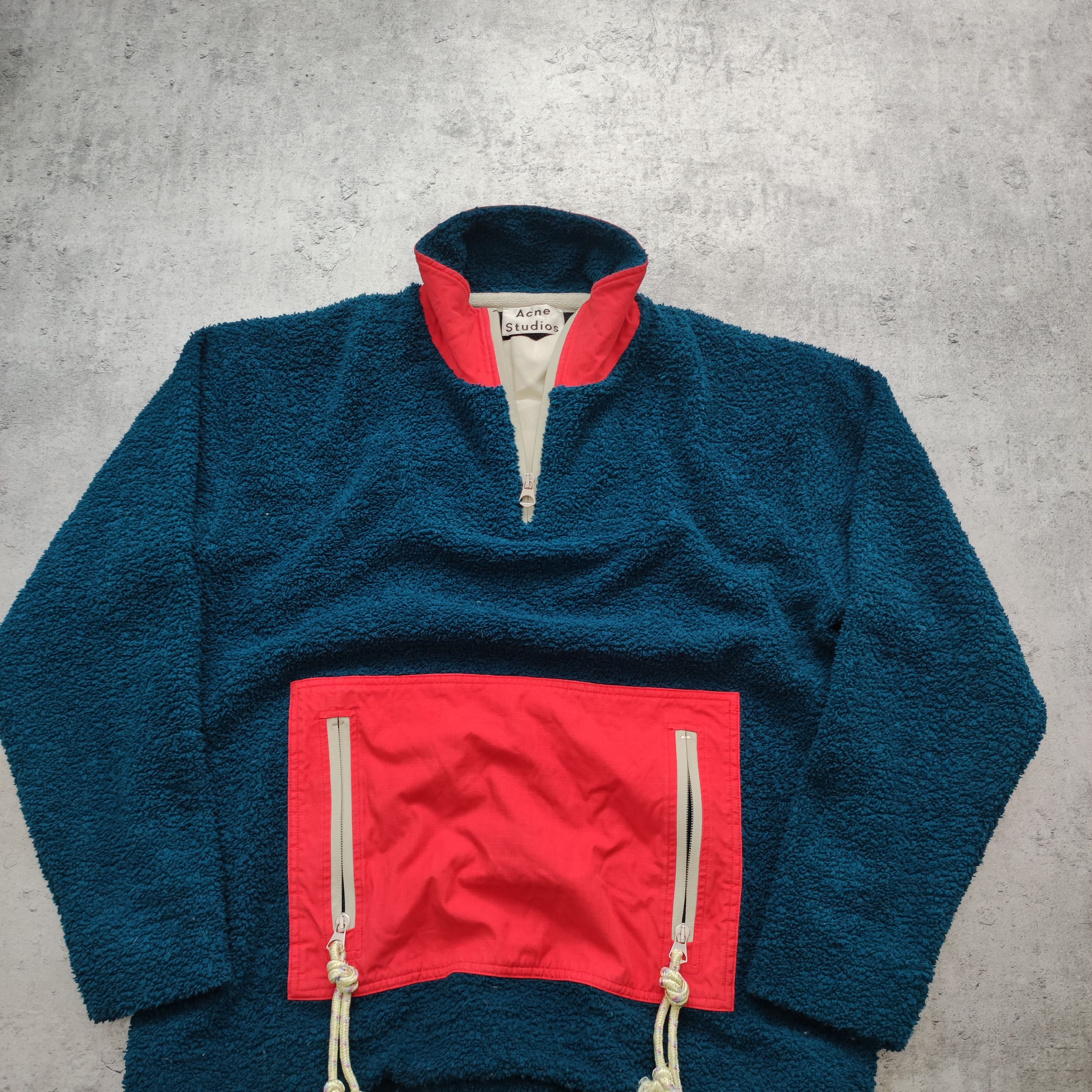 Acne Studios RARE Acne Studios AW19 Boa Fleece Half Zip Pullover Size US M / EU 48-50 / 2 - 2 Thumbnail