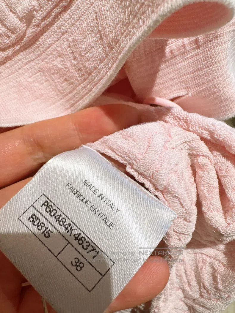 Chanel Chanel Pink full logo three-dimensional relief knitted car Size XS / US 0-2 / IT 36-38 - 6 Thumbnail