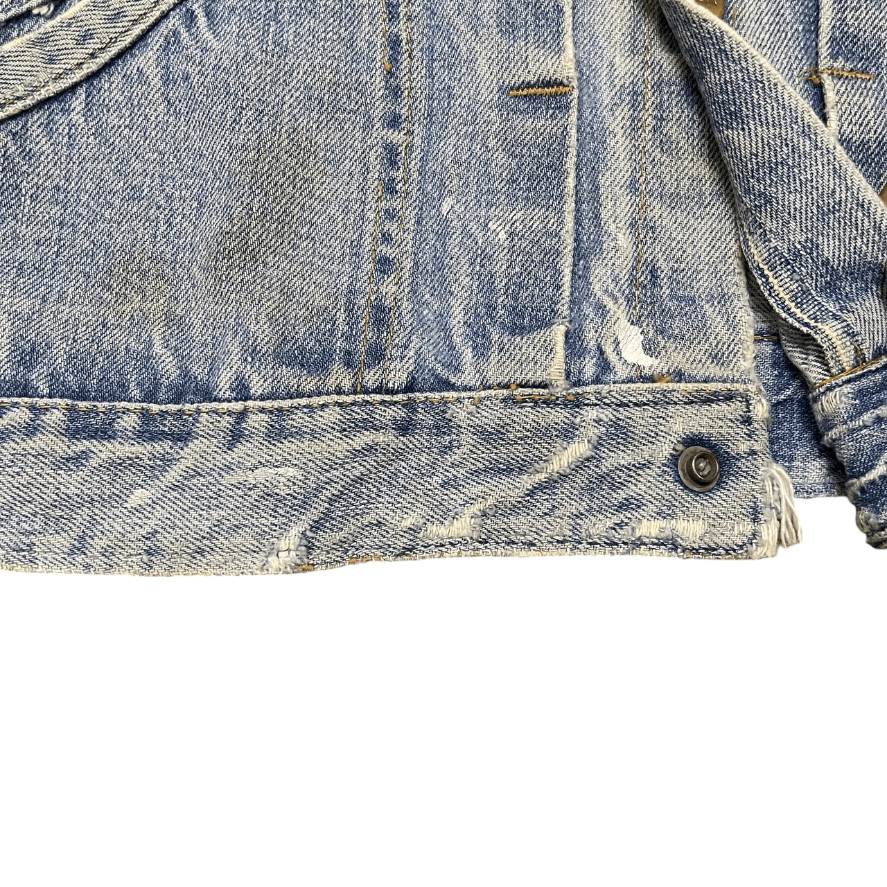 Vintage Vintage 60's Ely Denim Jacket Selvedge Distresed Trucker Size US M / EU 48-50 / 2 - 9 Thumbnail