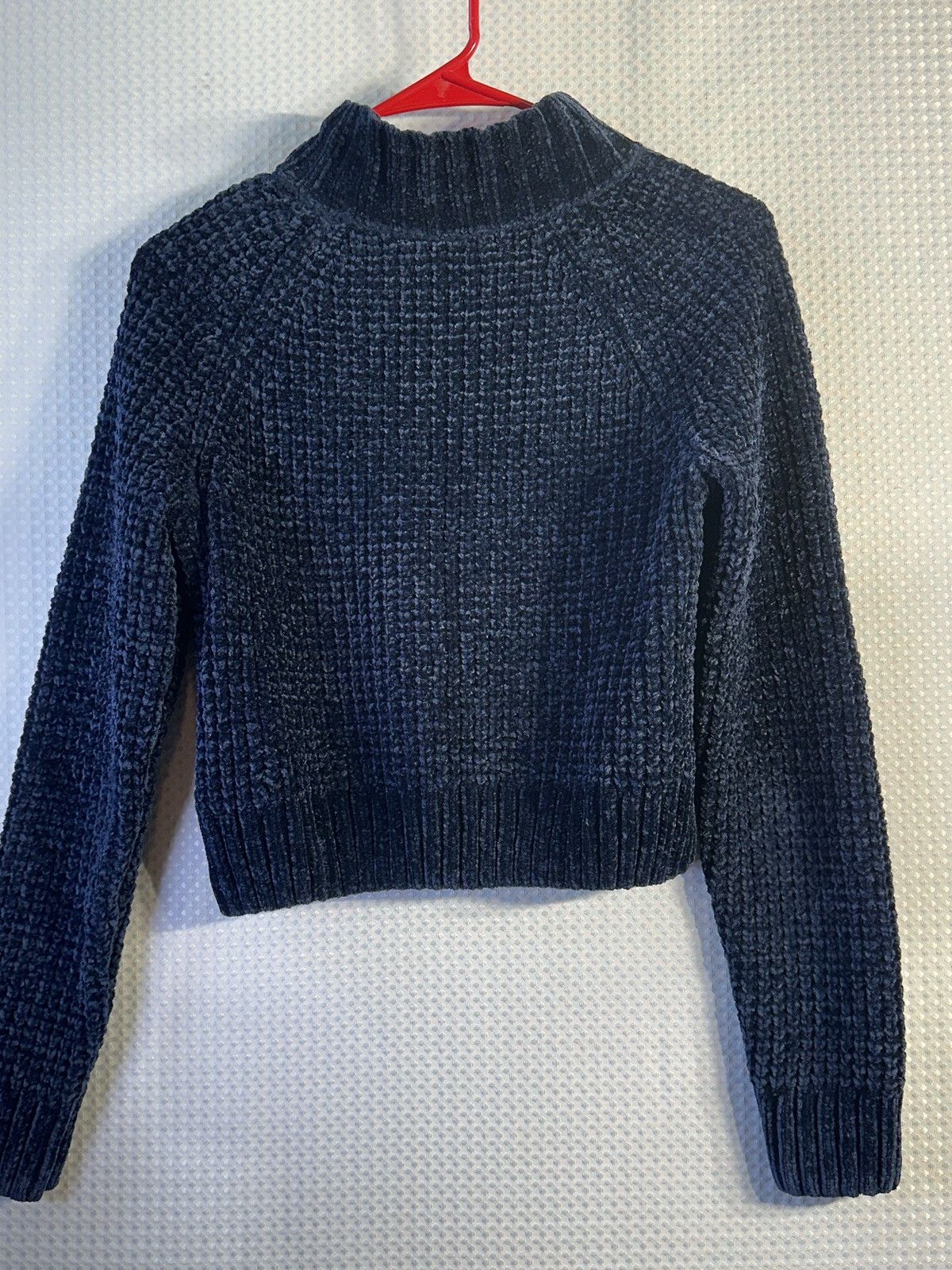 Divided Divided Chenille Mock Neck Cropped Sweater Size XS / US 0-2 / IT 36-38 - 1 Thumbnail