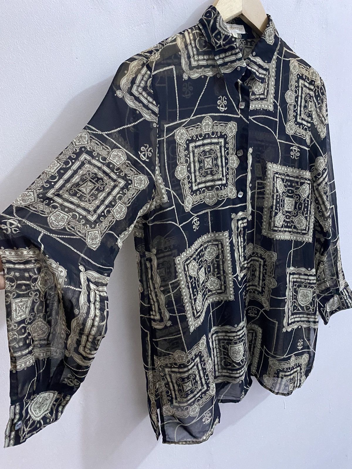 Burberry Burberrys Sheer See Through 80s Shirts Size US S / EU 44-46 / 1 - 3 Thumbnail