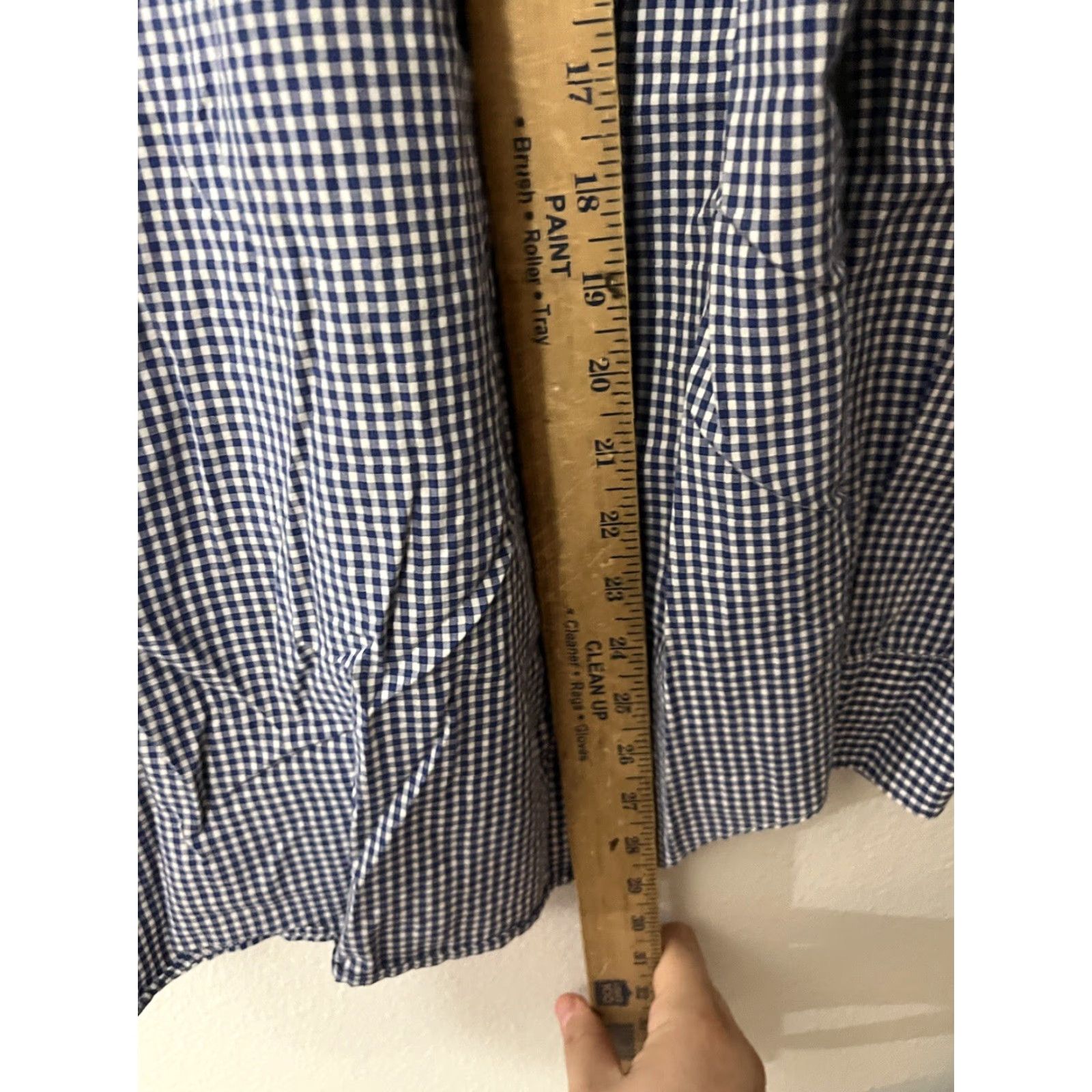 Nautica Nautica Button-Up Shirt Medium Blue Gingham Plaid Collared Mens Size US M / EU 48-50 / 2 - 4 Thumbnail