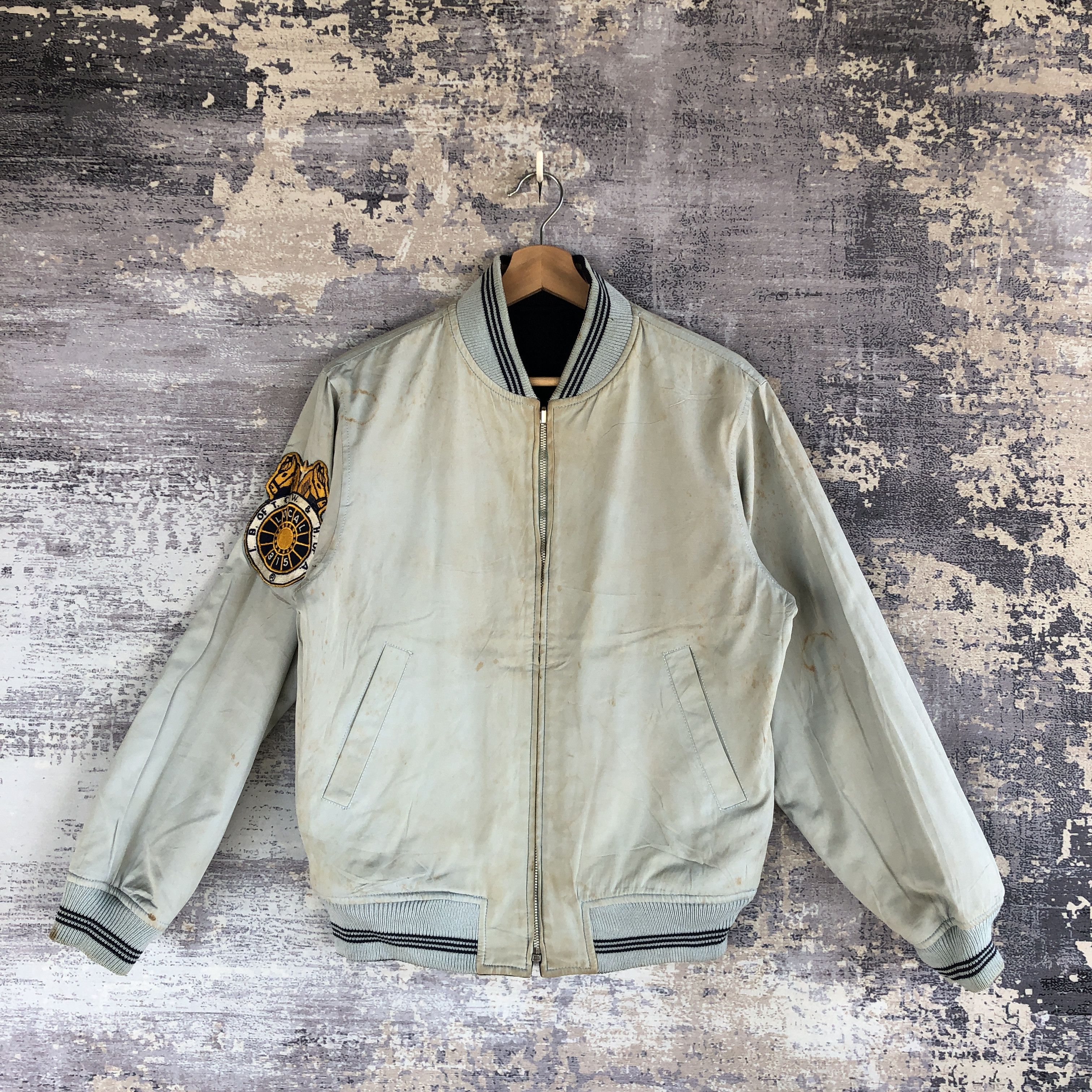 Japanese Brand × Vintage Vintage Vox Inc Bomber Jacket Reversible Letterman Varsity Size US M / EU 48-50 / 2 - 2 Thumbnail