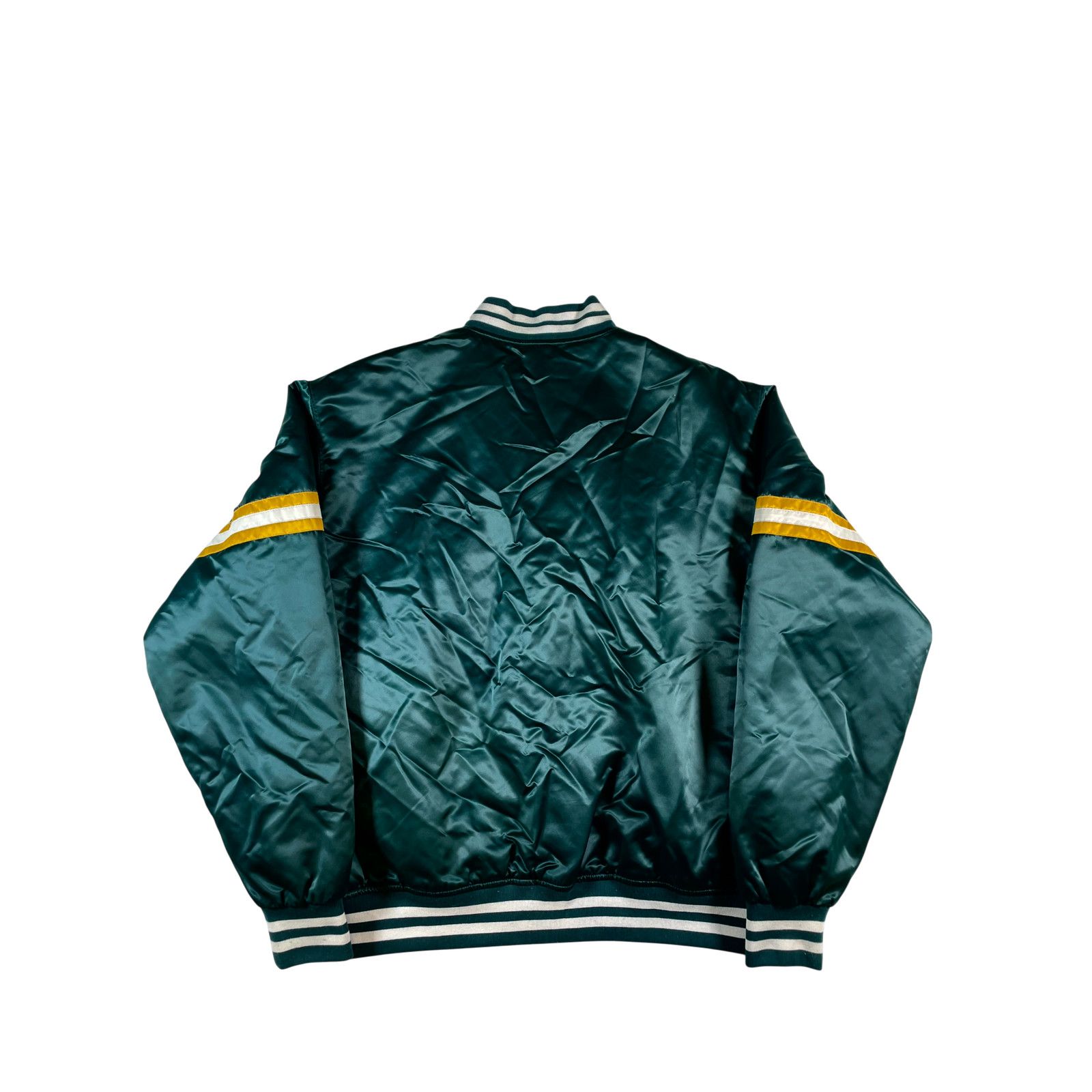 Kith Kith Satin Varsity Green & Yellow Jacket Size US XL / EU 56 / 4 - 2 Thumbnail