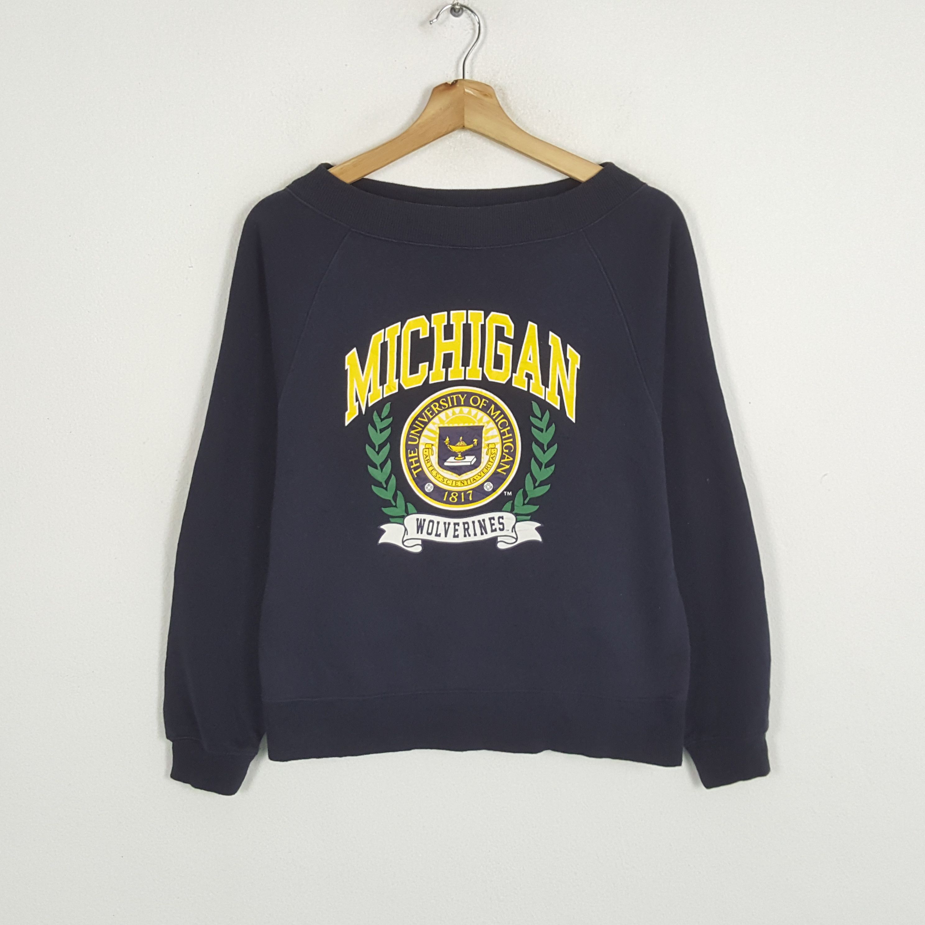 Vintage × Wolverine Vintage UNIVERSITY OF MICHIGAN WOLVERINES Promo Sweatshirts Size XS / US 0-2 / IT 36-38 - 1 Thumbnail