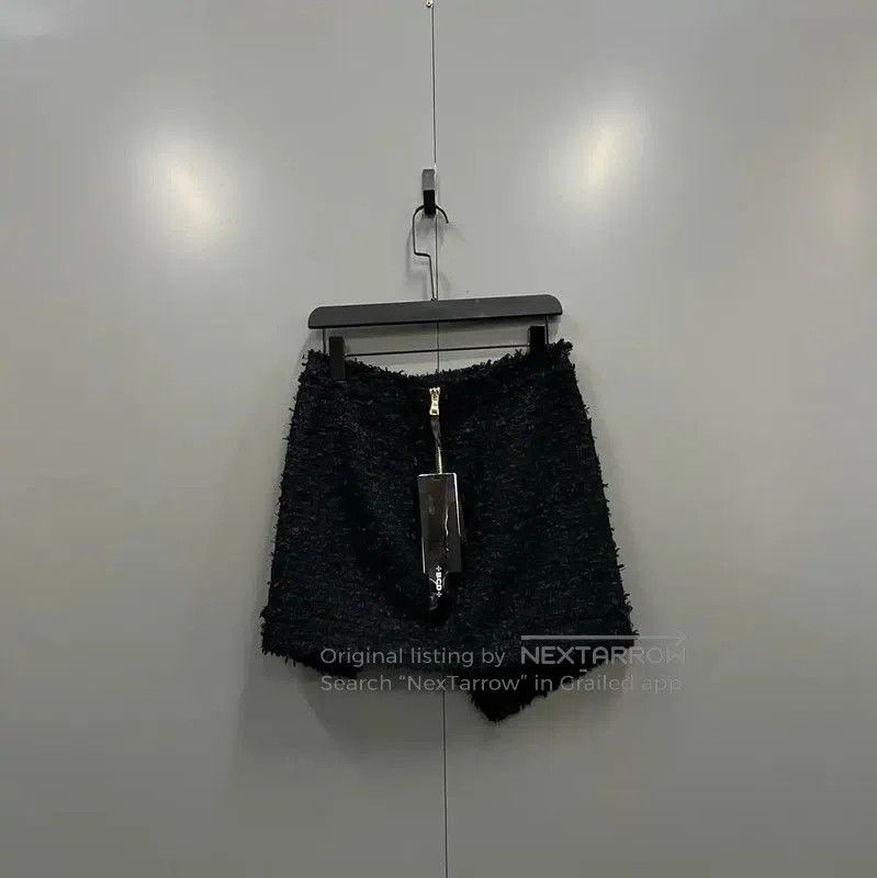 Balmain Balmain Summer Black Cotton Mini Skirt . Size 28" / US 6 / IT 42 - 2 Thumbnail
