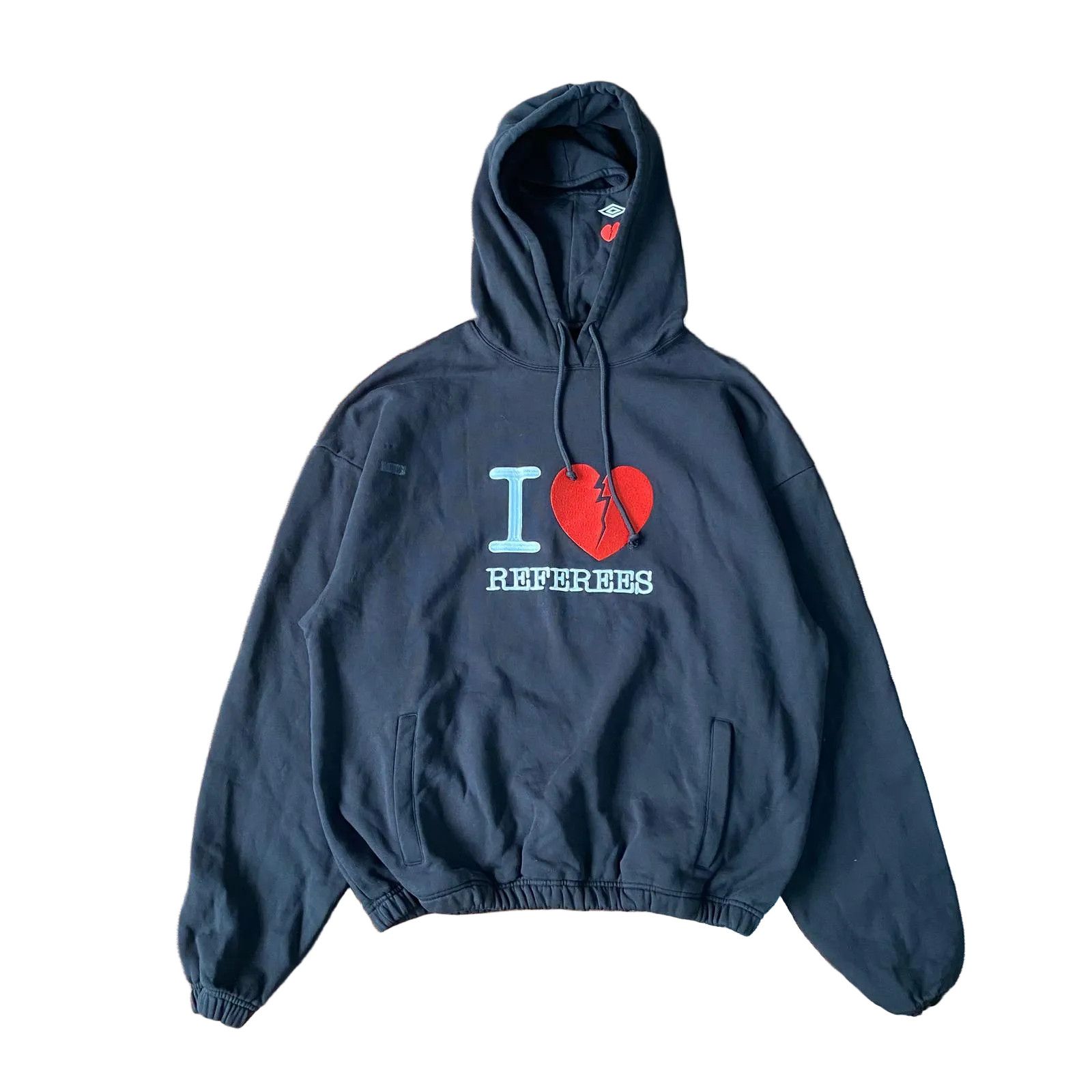 Umbro x Slam Jam Black I Love Referees Logo Masked Hoodie Size US L / EU 52-54 / 3 - 1 Thumbnail