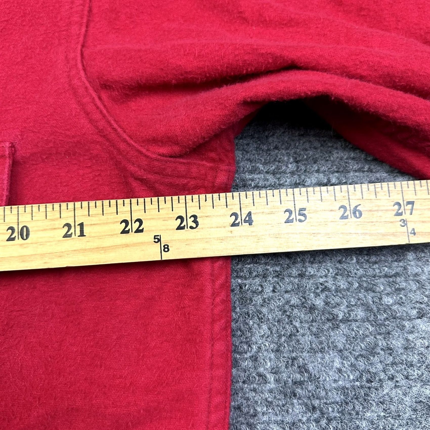 Vintage VINTAGE St Johns Bay Chamois Cloth Heavyweight Button Up Shirt USA Made Mens XLT Red Cotton Chamois Button-Up Pockets Outdoor 90s Mens Size US XL / EU 56 / 4 - 6 Thumbnail