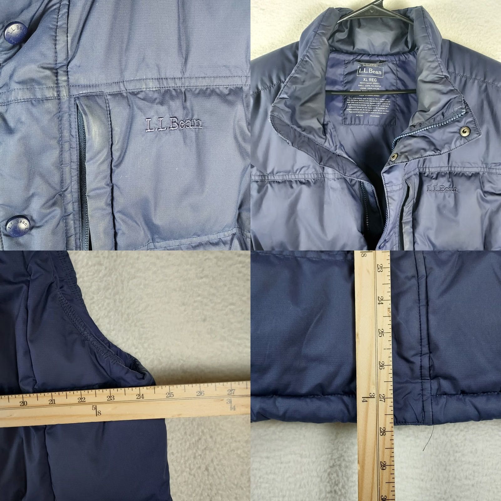 Vintage L.L. Bean Down Puffer Vest Mens XL Blue Full Zip Insulated Outdoor Jacket Vest Size US XL / EU 56 / 4 - 8 Thumbnail