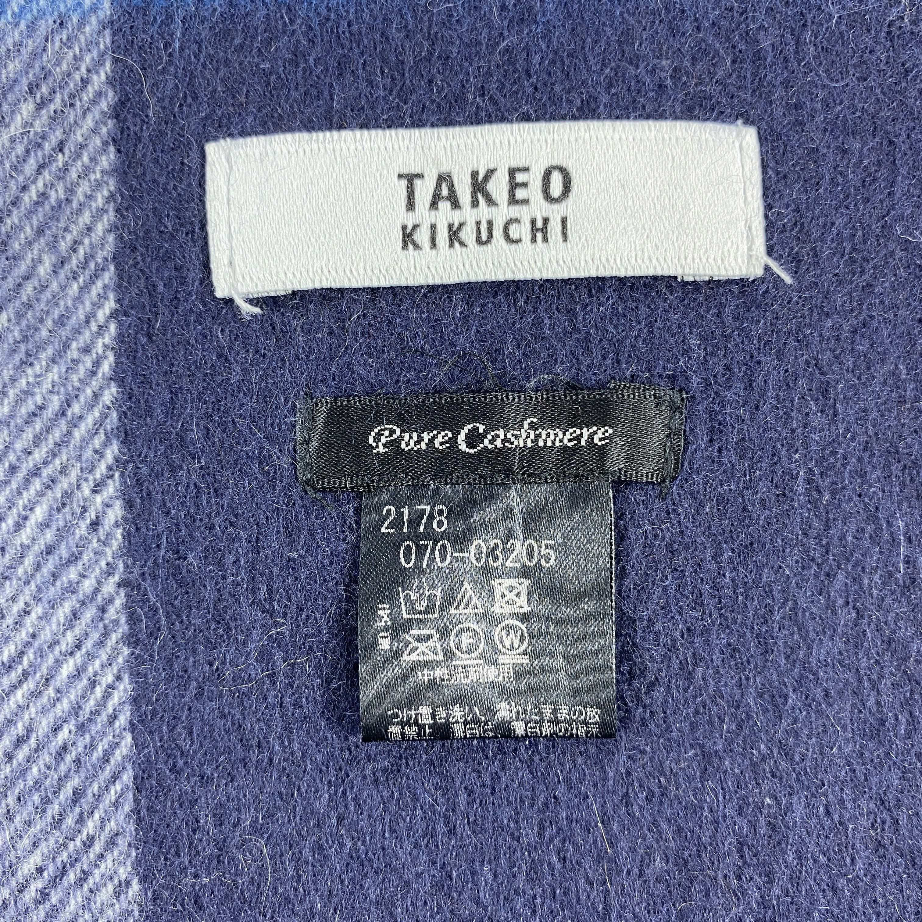 Takeo Kikuchi × Vintage GF10646 Takeo Kikuchi Scarf Neck Wear Muffler Size ONE SIZE - 3 Thumbnail