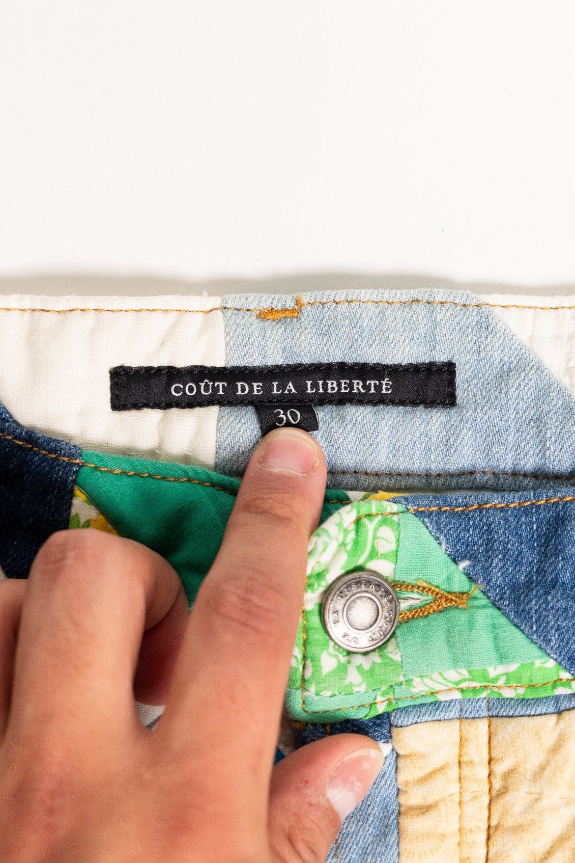 Cout de la Liberte Cout De La Liberte Patchwork Denim Size US 30 / EU 46 - 6 Thumbnail