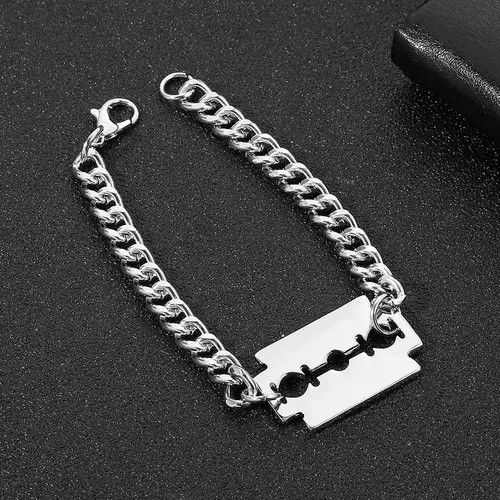 Designer Chain Bracelet Razor Size ONE SIZE - 3 Thumbnail