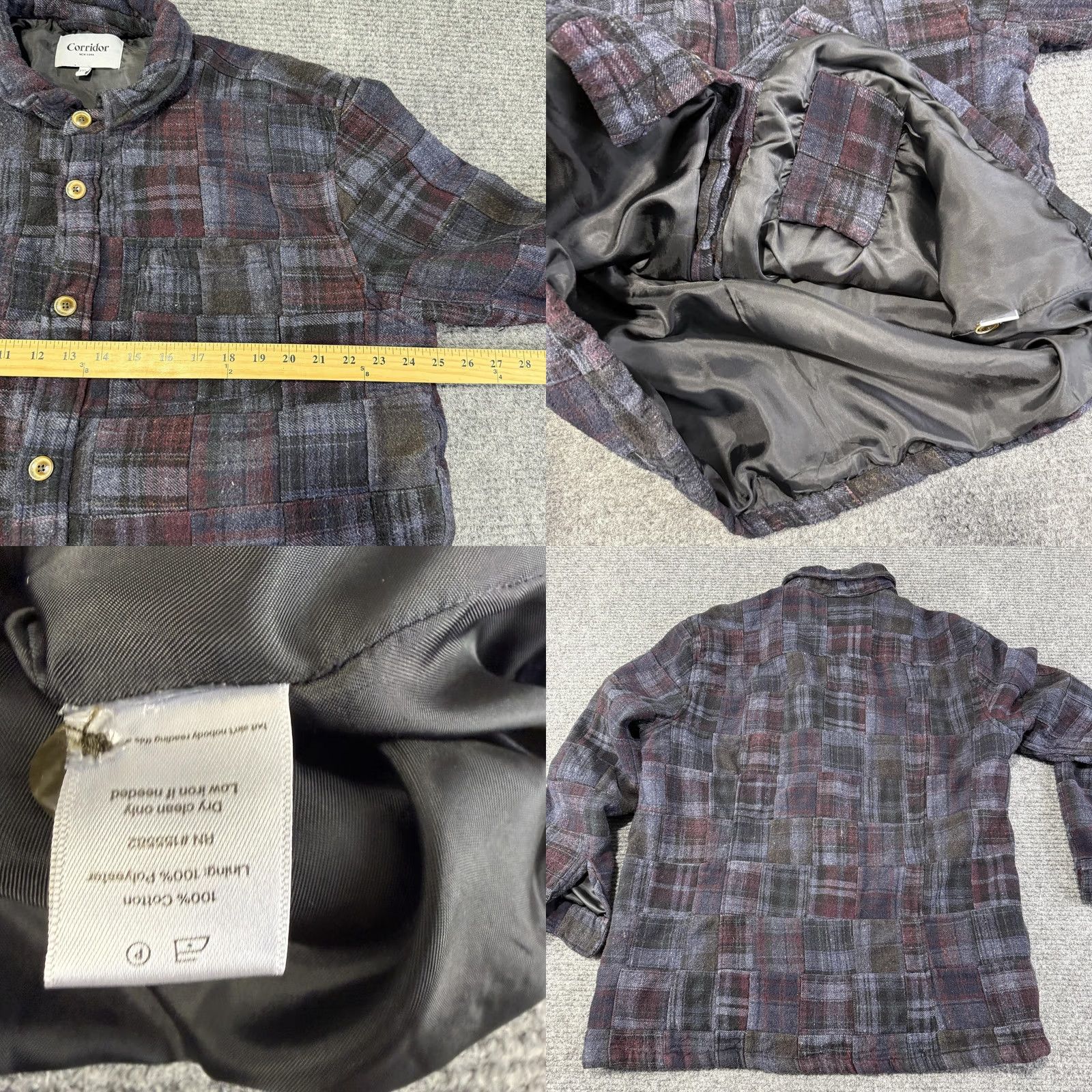 Corridor Corridor Mens Jacket Flannel Quilted Plaid 2XL Size US XXL / EU 58 / 5 - 8 Thumbnail