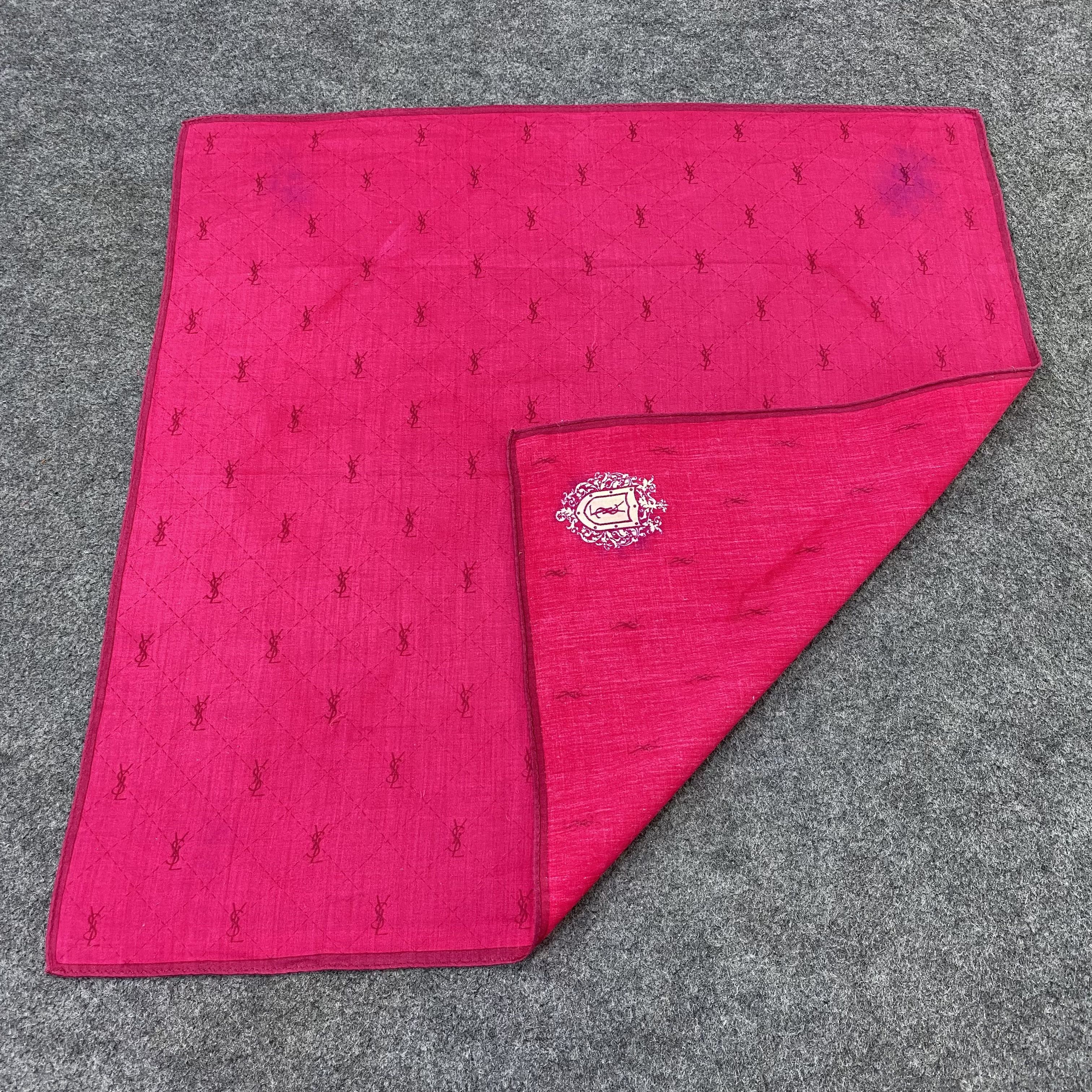 Yves Saint Laurent YSL Handkerchief Neckerchief Bandana-B1938 Size ONE SIZE - 5 Thumbnail