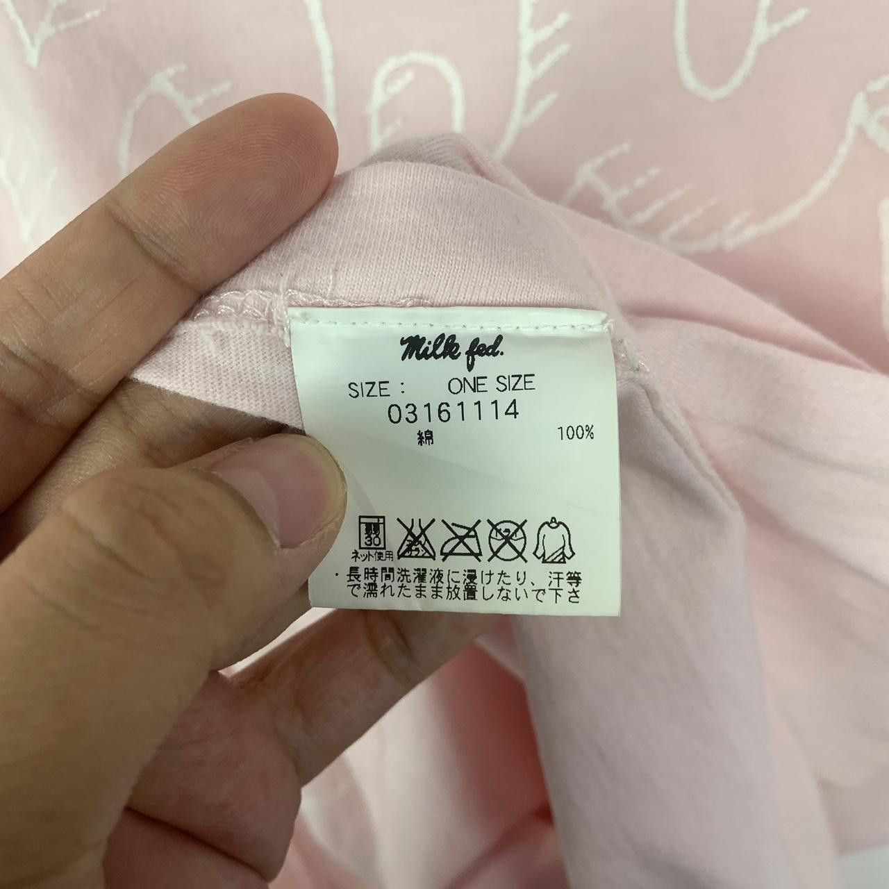 MILKFED MILKFED JAPAN DESIGNER Stock Logo Print Tee Shirt Pink Size S / US 4 / IT 40 - 6 Thumbnail