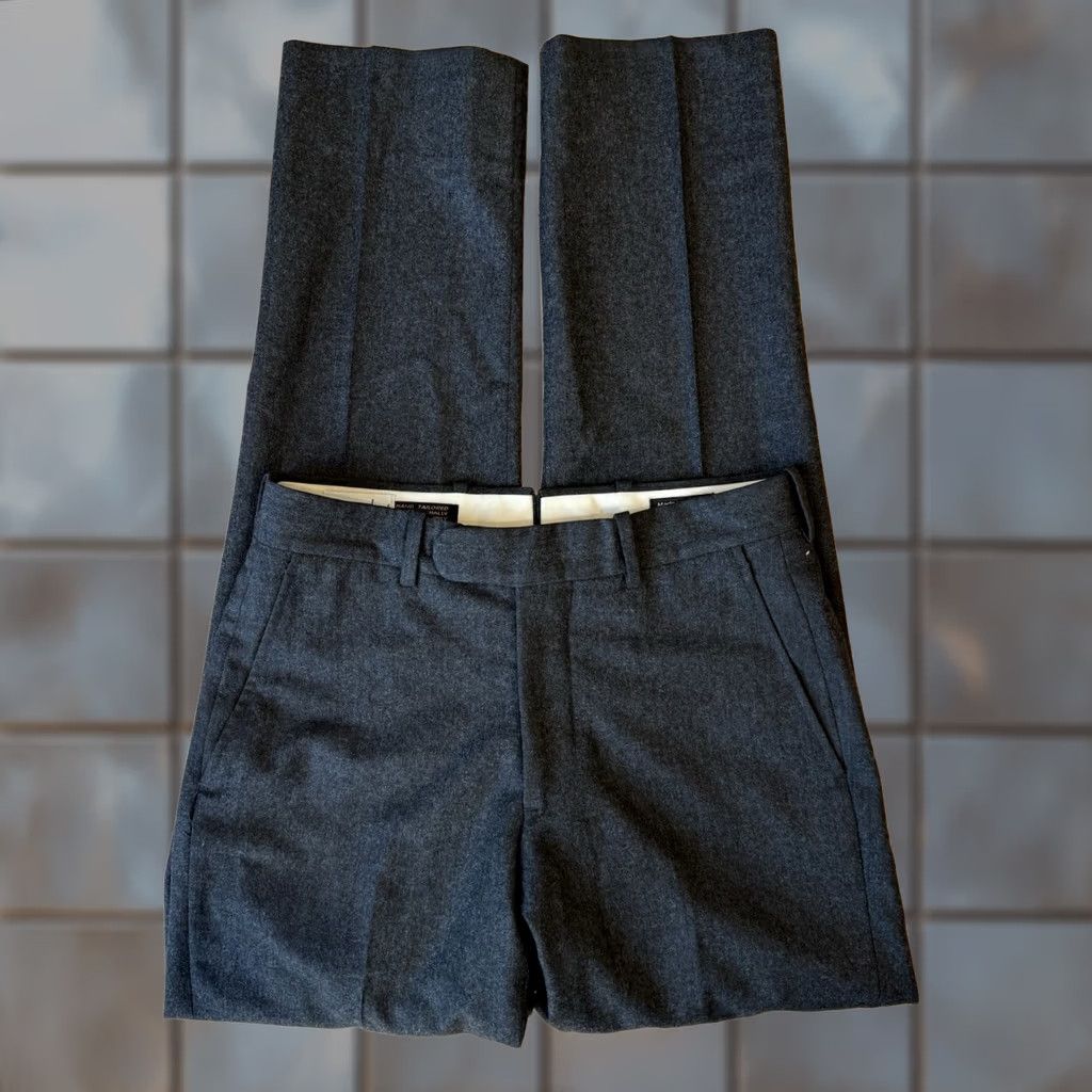 Epaulet Epaulet Wool Pants 27 Charcoal Gray Dress Pants 5-Pocket Regular Fit Wool USA Epaulet Mens Gray 27x30 Vintage? No Size US 27 - 1 Thumbnail