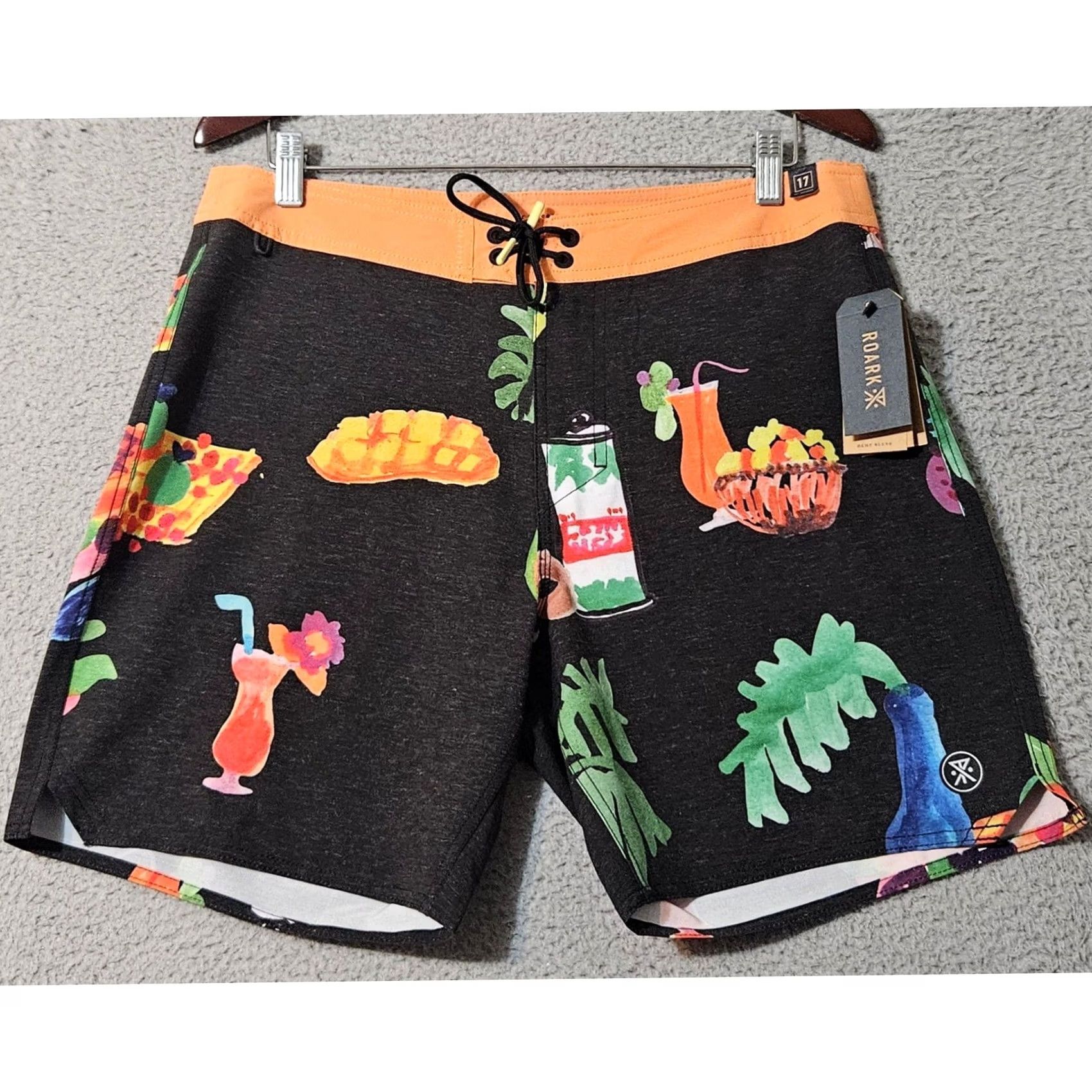 Roark Roark Passage Tahiti Treat 17" Board Shorts Size 32 NWT Men's Size US 32 / EU 48 - 2 Thumbnail