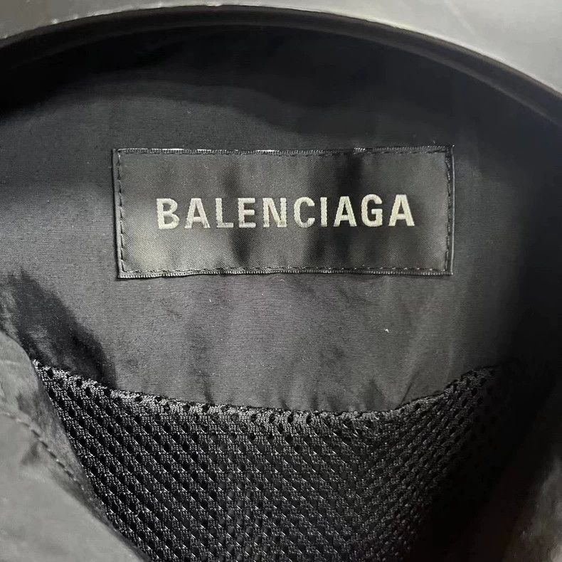 Balenciaga Balenciaga black monogram logo print jacket 2501-Nextarrow Size S / US 4 / IT 40 - 3 Thumbnail